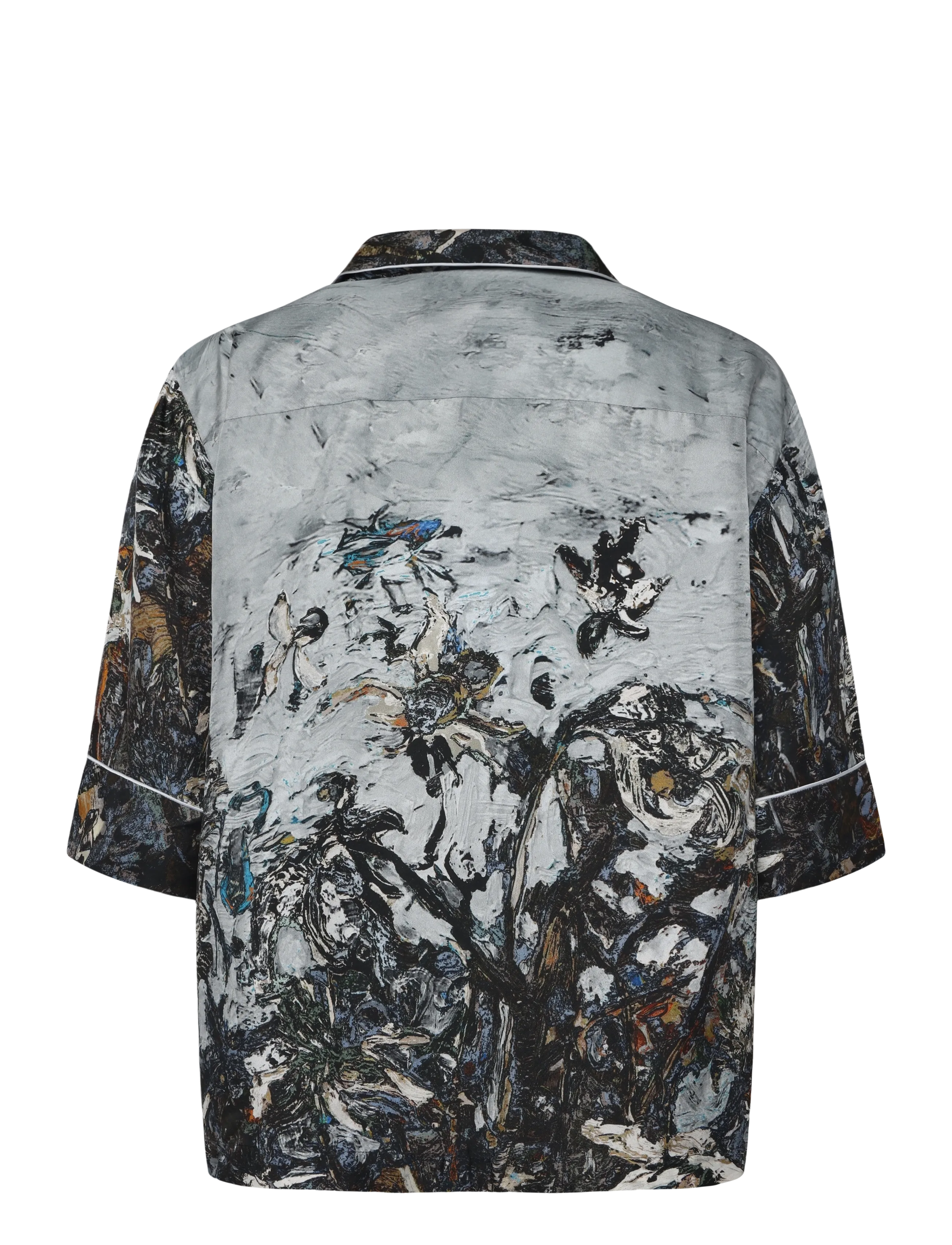 Munthe - VUSHI - short-sleeved shirts - print grey - 2