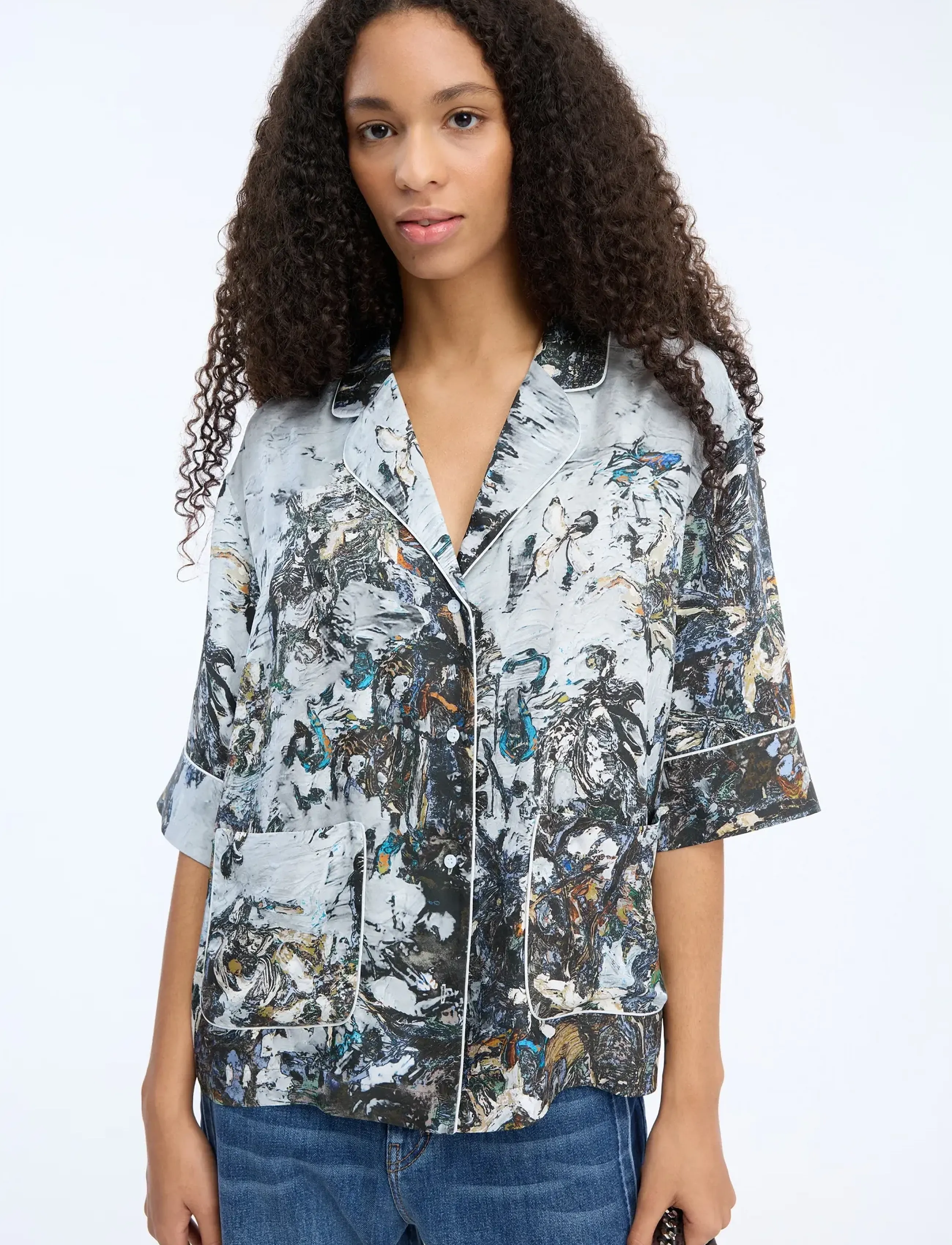 Munthe - VUSHI - print grey - 2