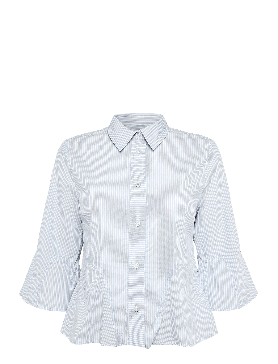 Munthe - VERACITY - kortärmade skjortor - stripe blue - 1