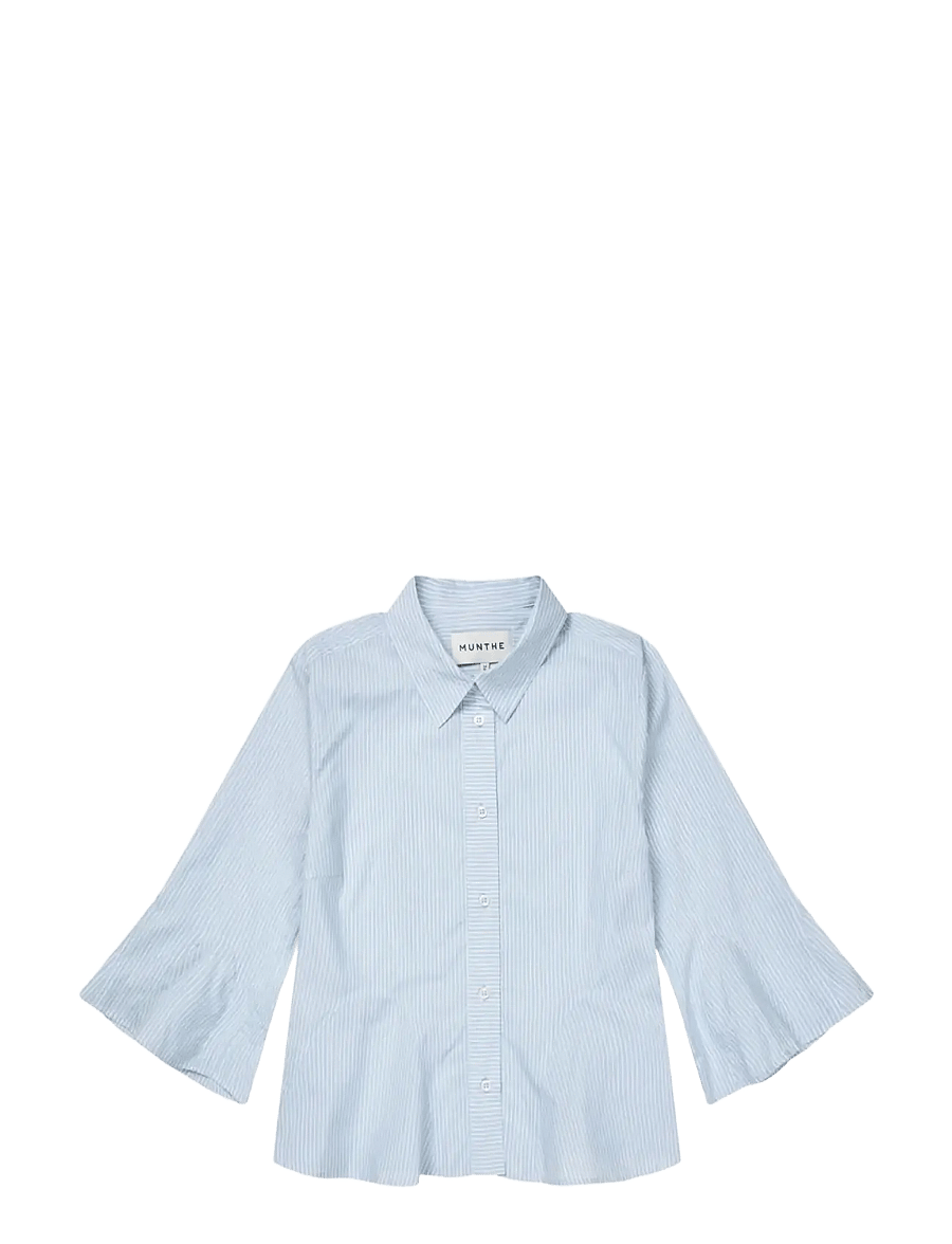 Munthe - VERACITY - kurzärmlige hemden - stripe blue - 1