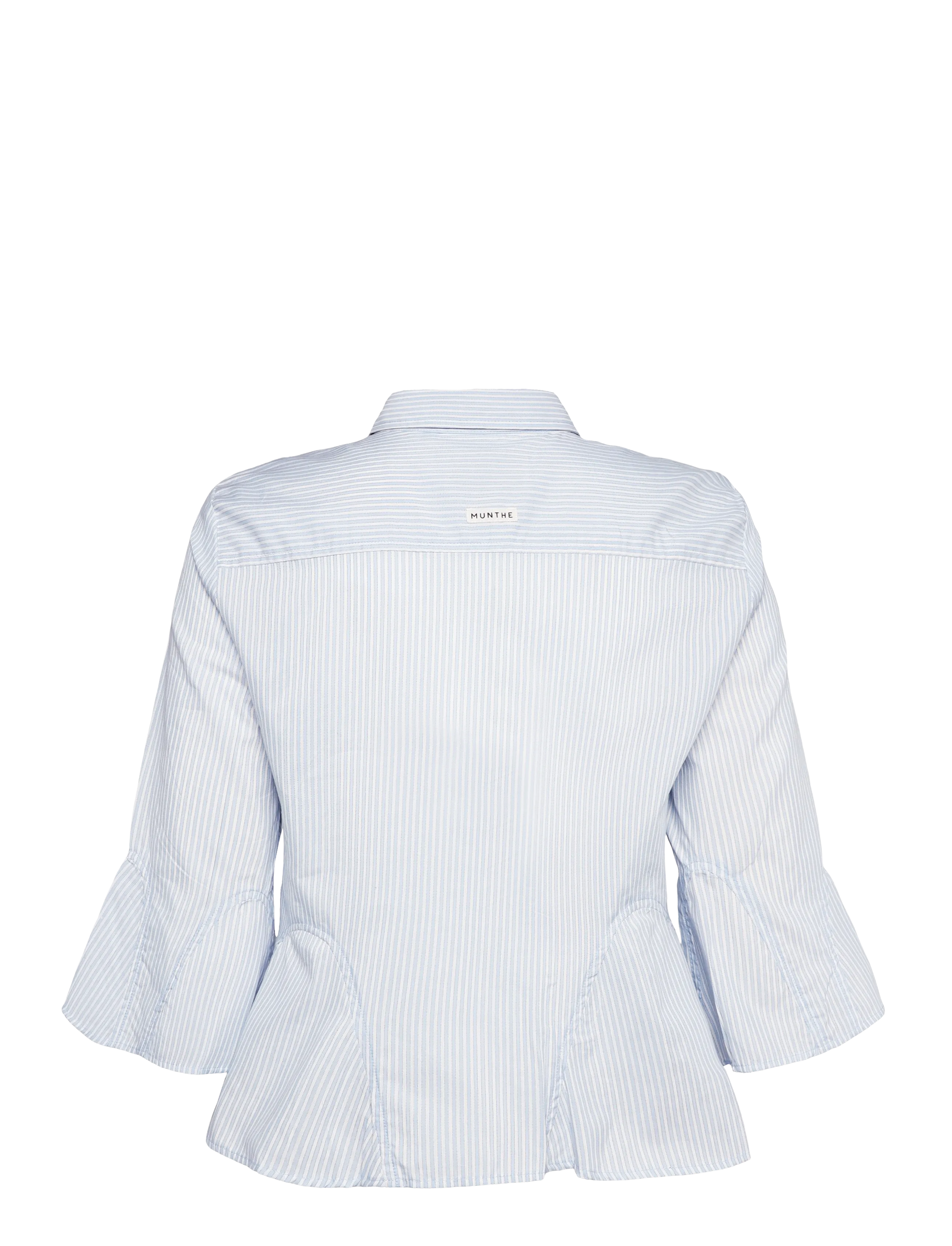 Munthe - VERACITY - kortärmade skjortor - stripe blue - 2