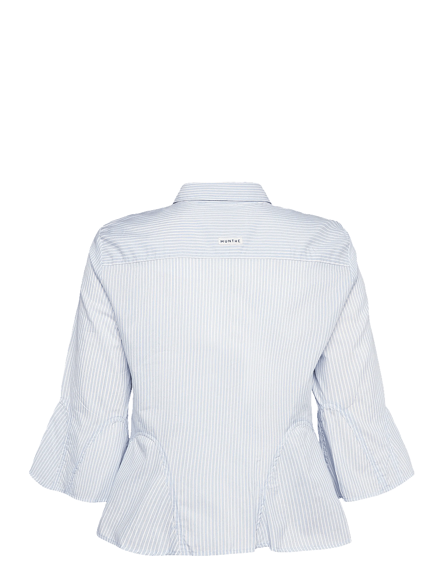 Munthe - VERACITY - kortärmade skjortor - stripe blue - 2