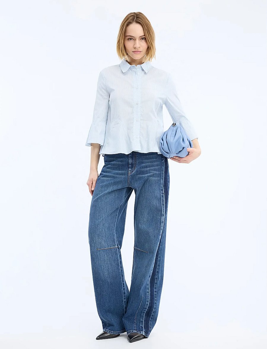 Munthe - VERACITY - kurzärmlige hemden - stripe blue - 0