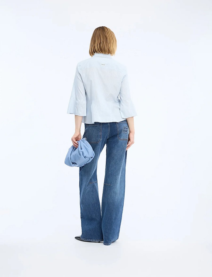 Munthe - VERACITY - kurzärmlige hemden - stripe blue - 2