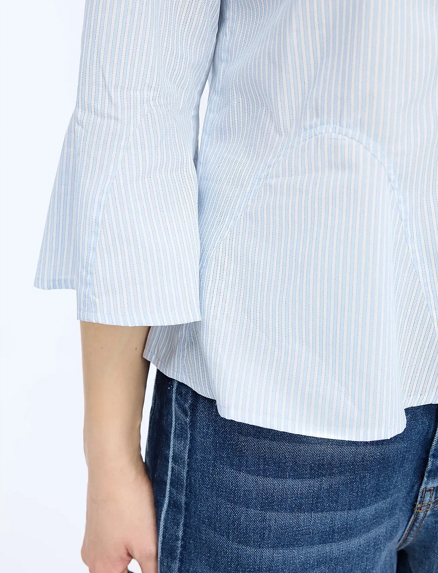 Munthe - VERACITY - kurzärmlige hemden - stripe blue - 4