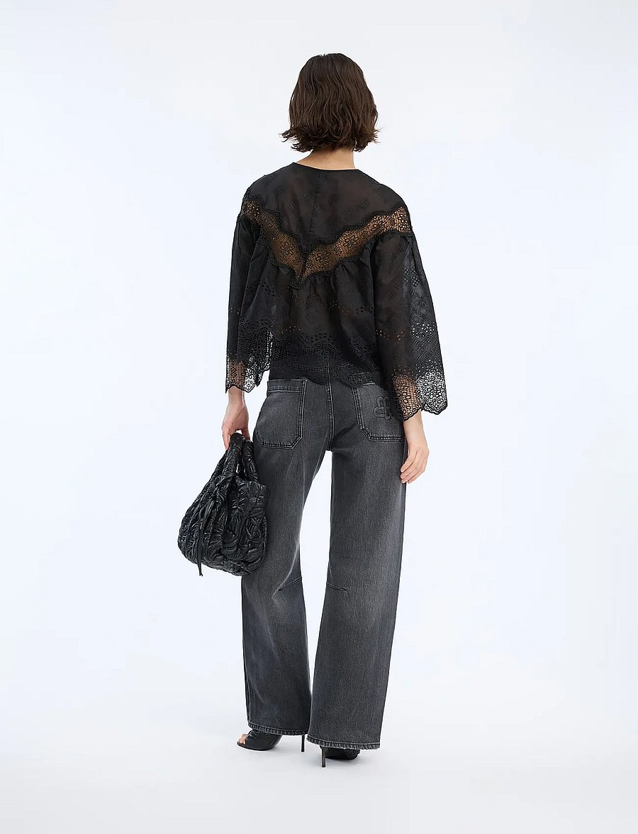 Munthe - VALIANCE - langärmelige blusen - black - 0