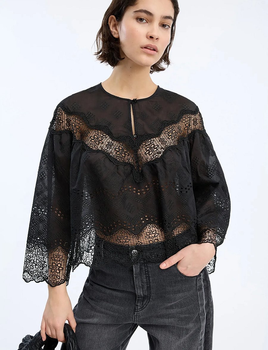 Munthe - VALIANCE - langärmelige blusen - black - 2