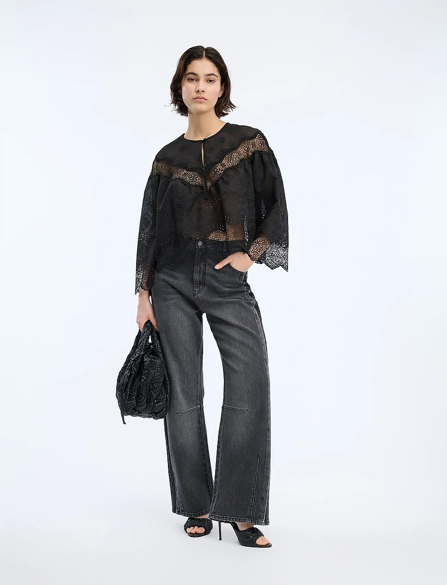 Munthe - VALIANCE - langärmelige blusen - black - 3