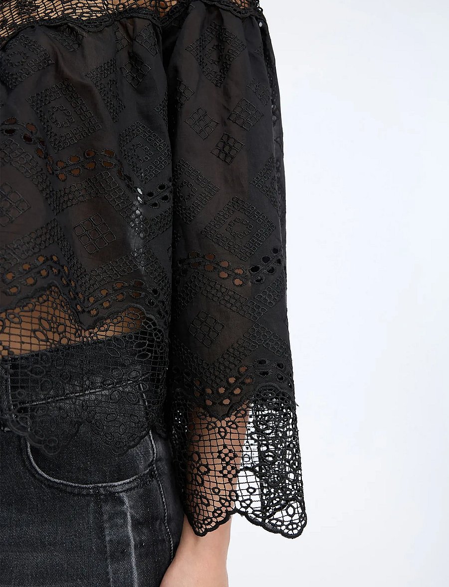 Munthe - VALIANCE - langärmelige blusen - black - 4