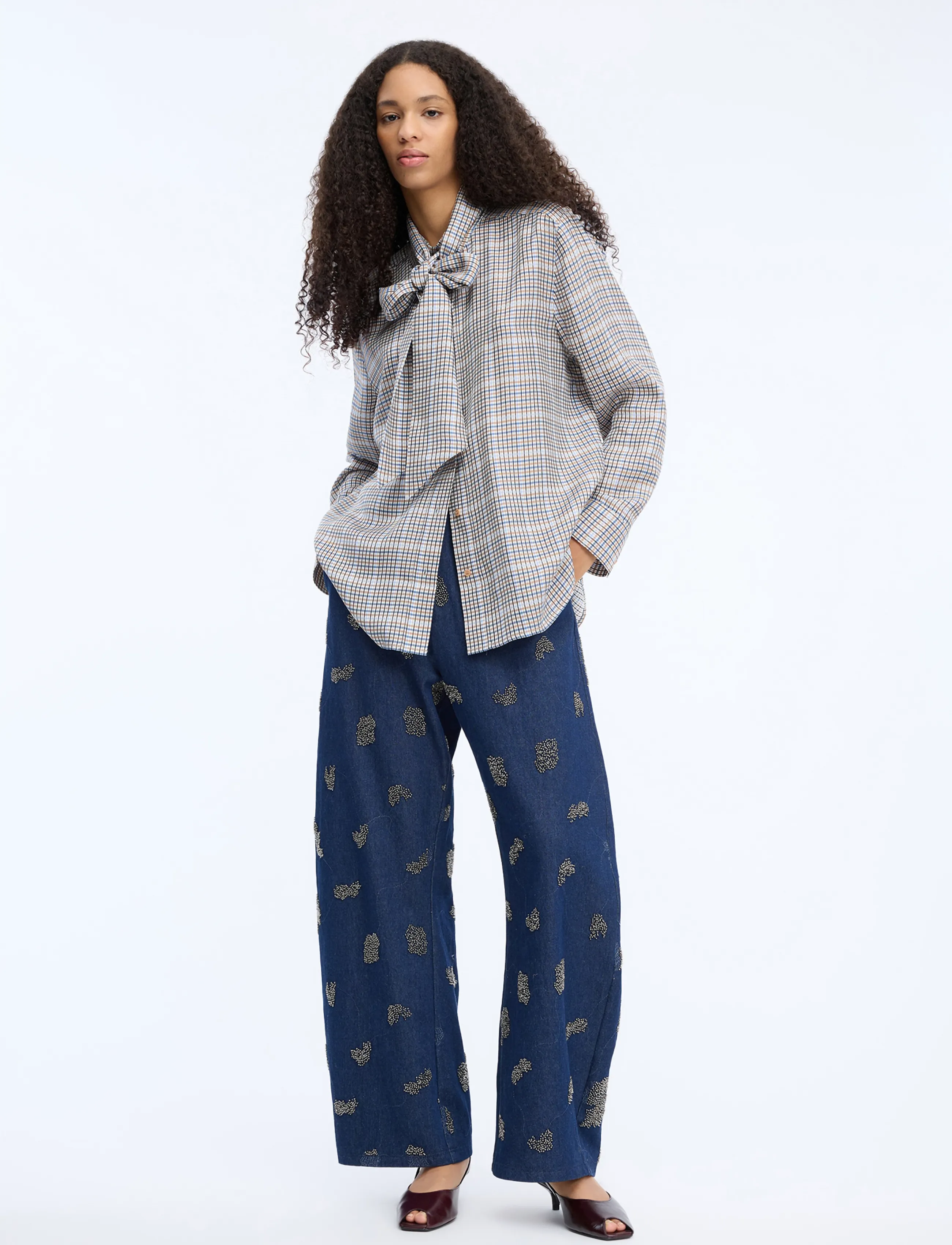 Munthe - VEILING - marškiniai ilgomis rankovėmis - mix blue - 2