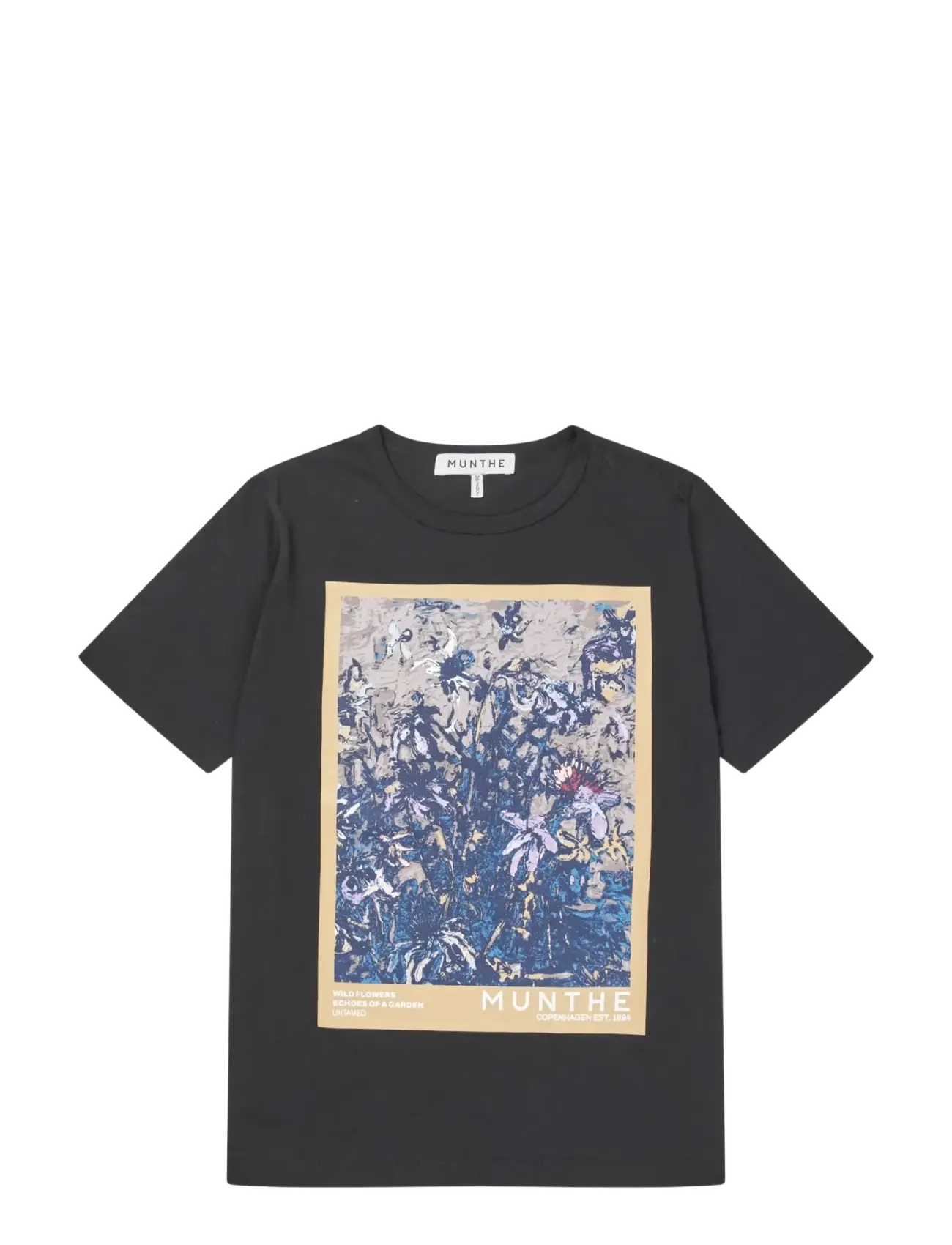 Munthe VURANUS - T-shirts & Toppar - BLACK / black