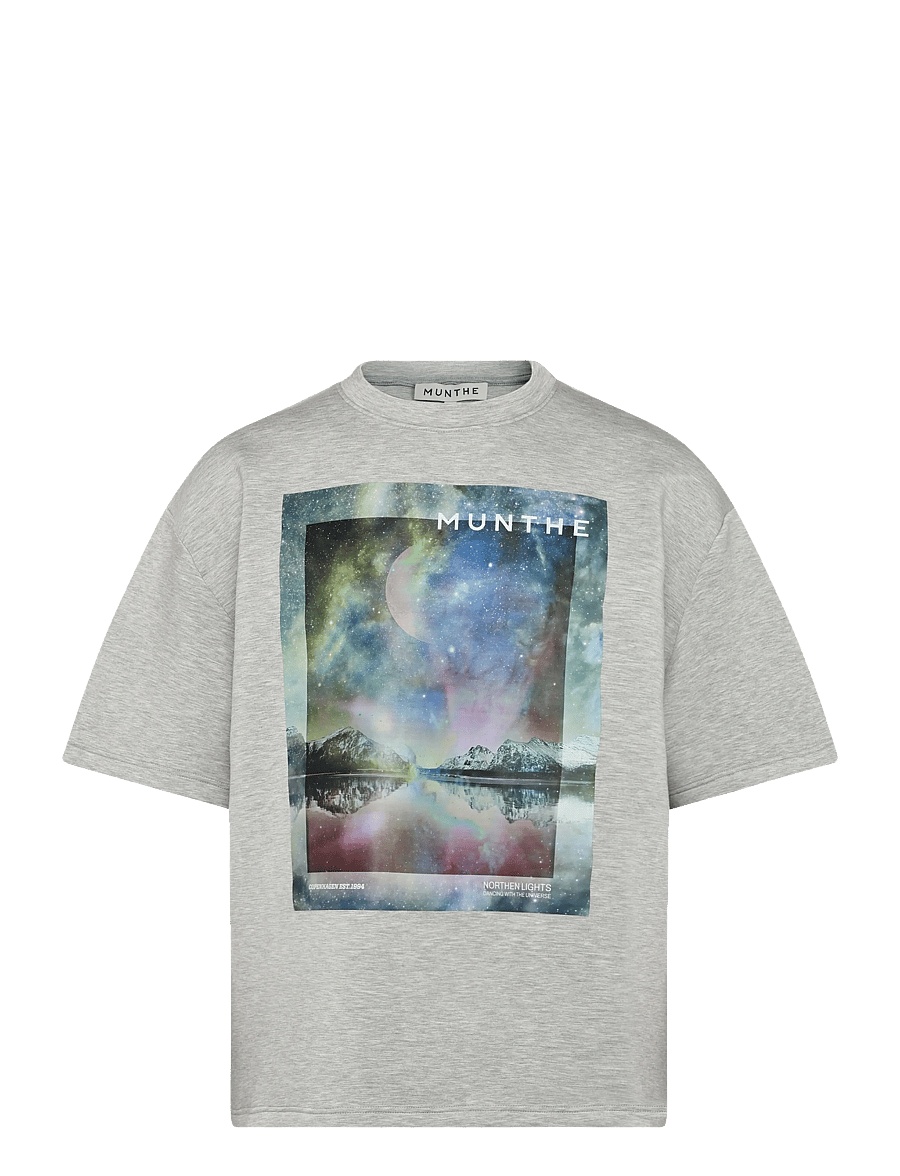 Munthe - VAPLOI - t-shirts - light grey - 1