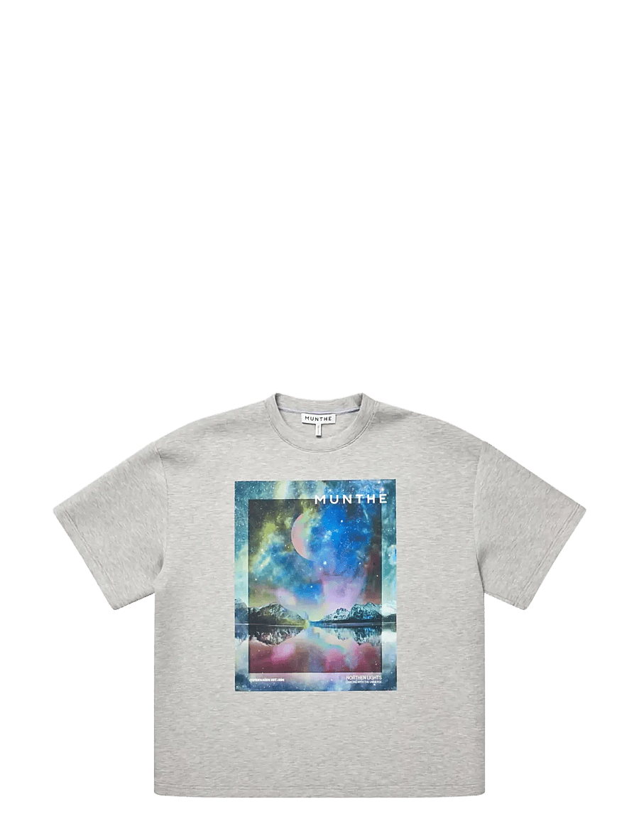Munthe - VAPLOI - t-shirts - light grey - 1