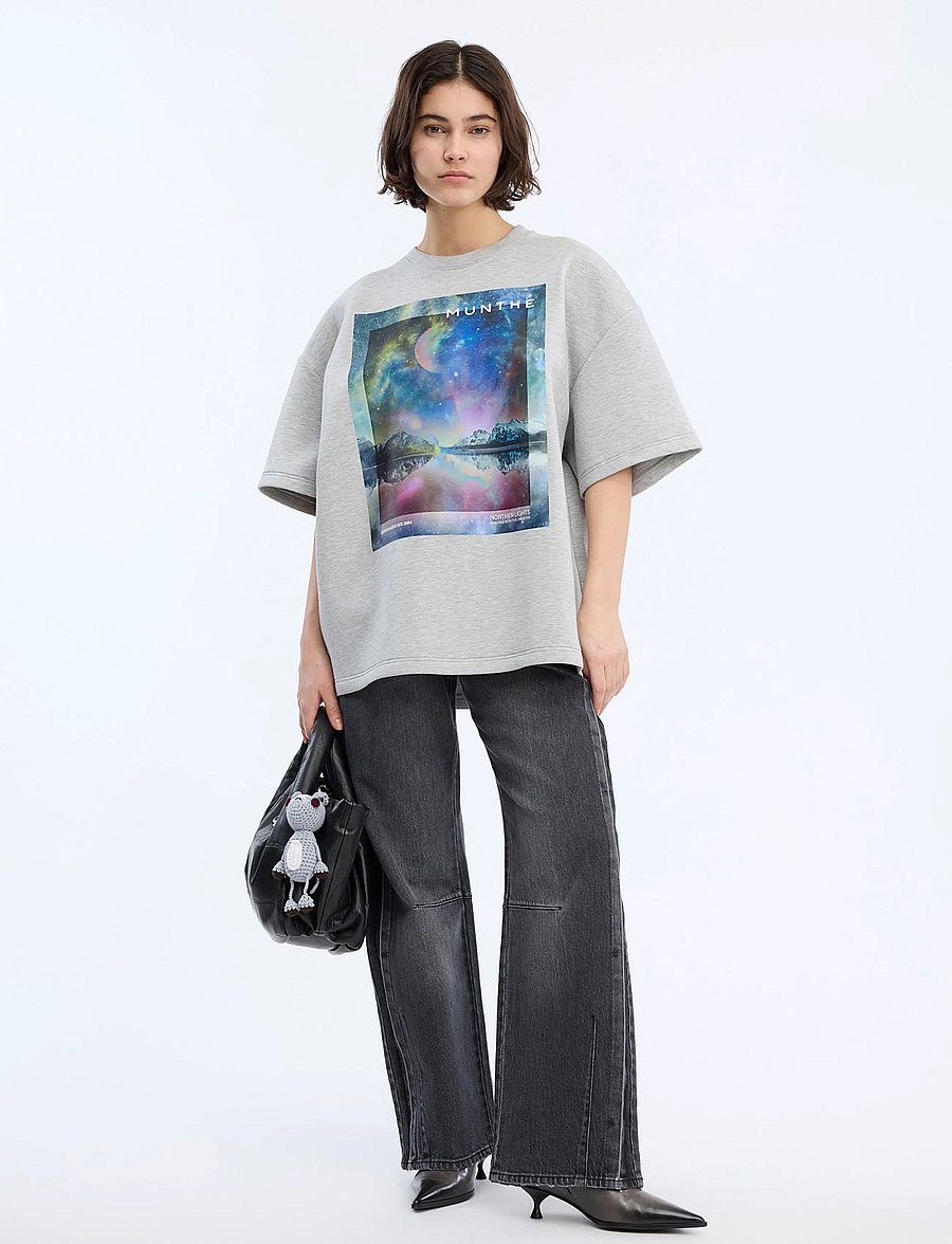 Munthe - VAPLOI - t-shirts - light grey - 0
