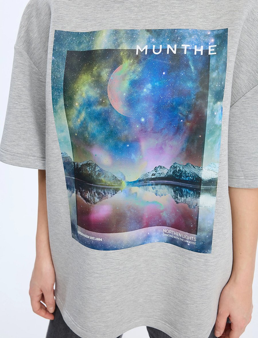 Munthe - VAPLOI - t-shirts - light grey - 3