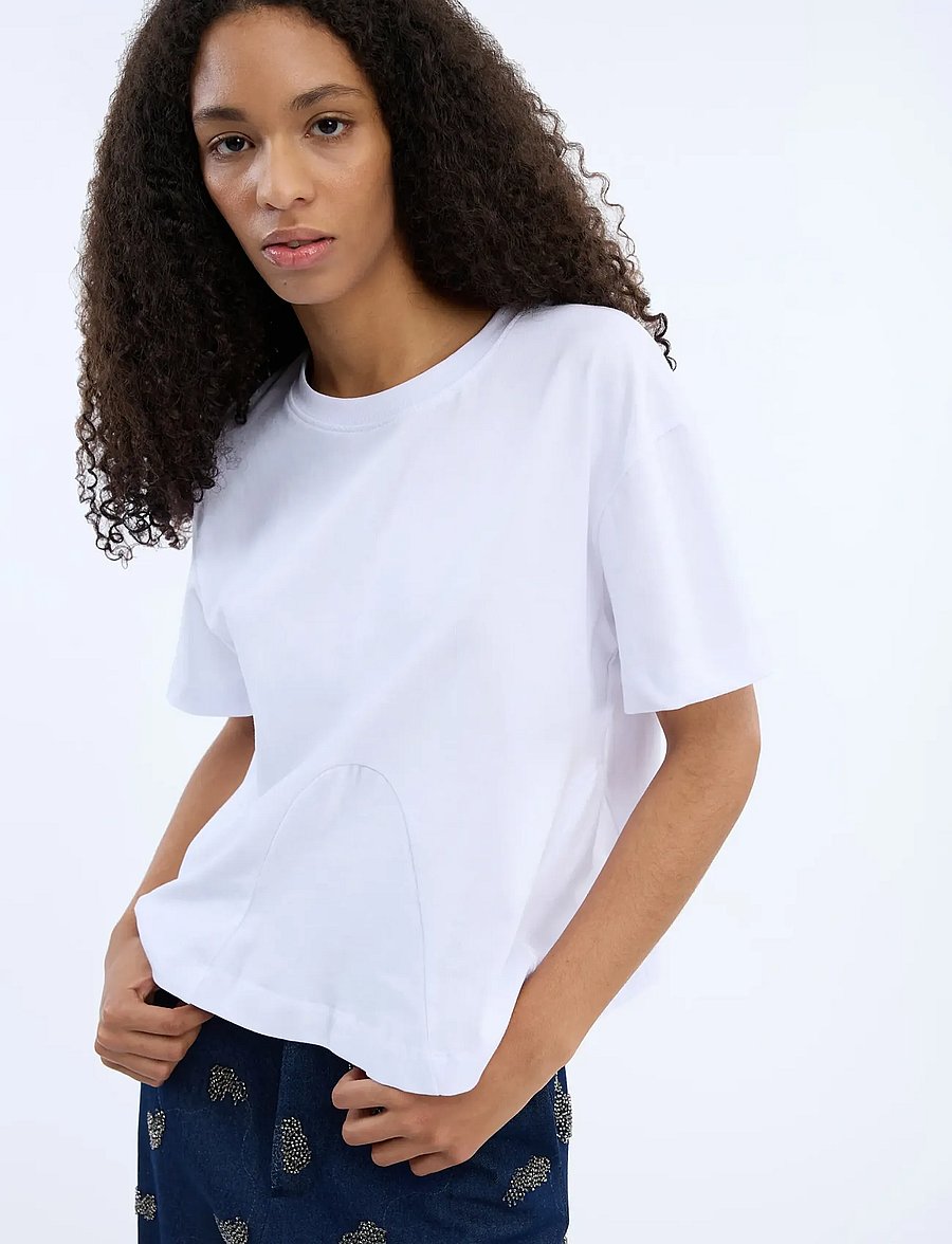 Munthe - BELLAMY - crop tops - white - 3