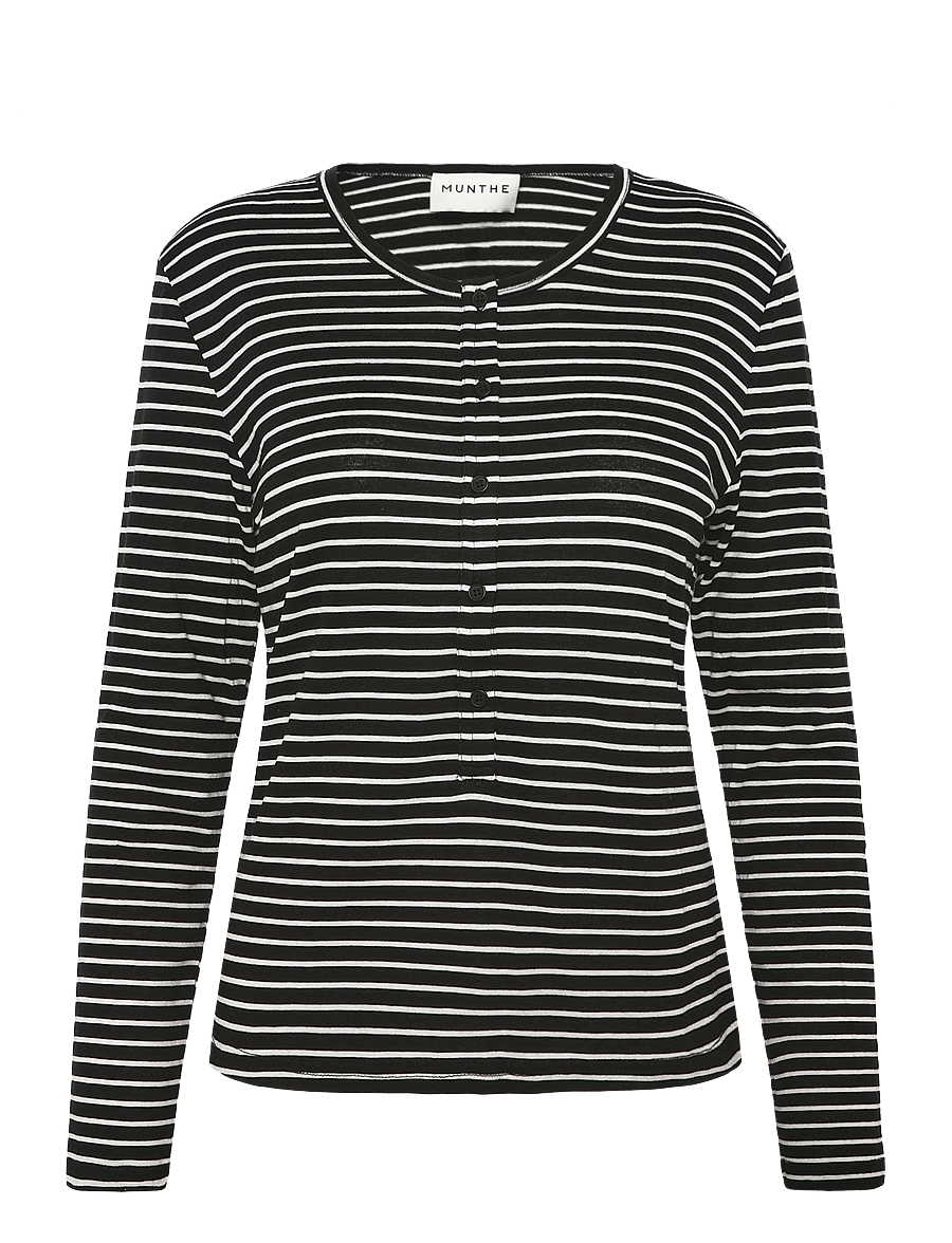 Munthe - VUZZA - long-sleeved tops - black - 1