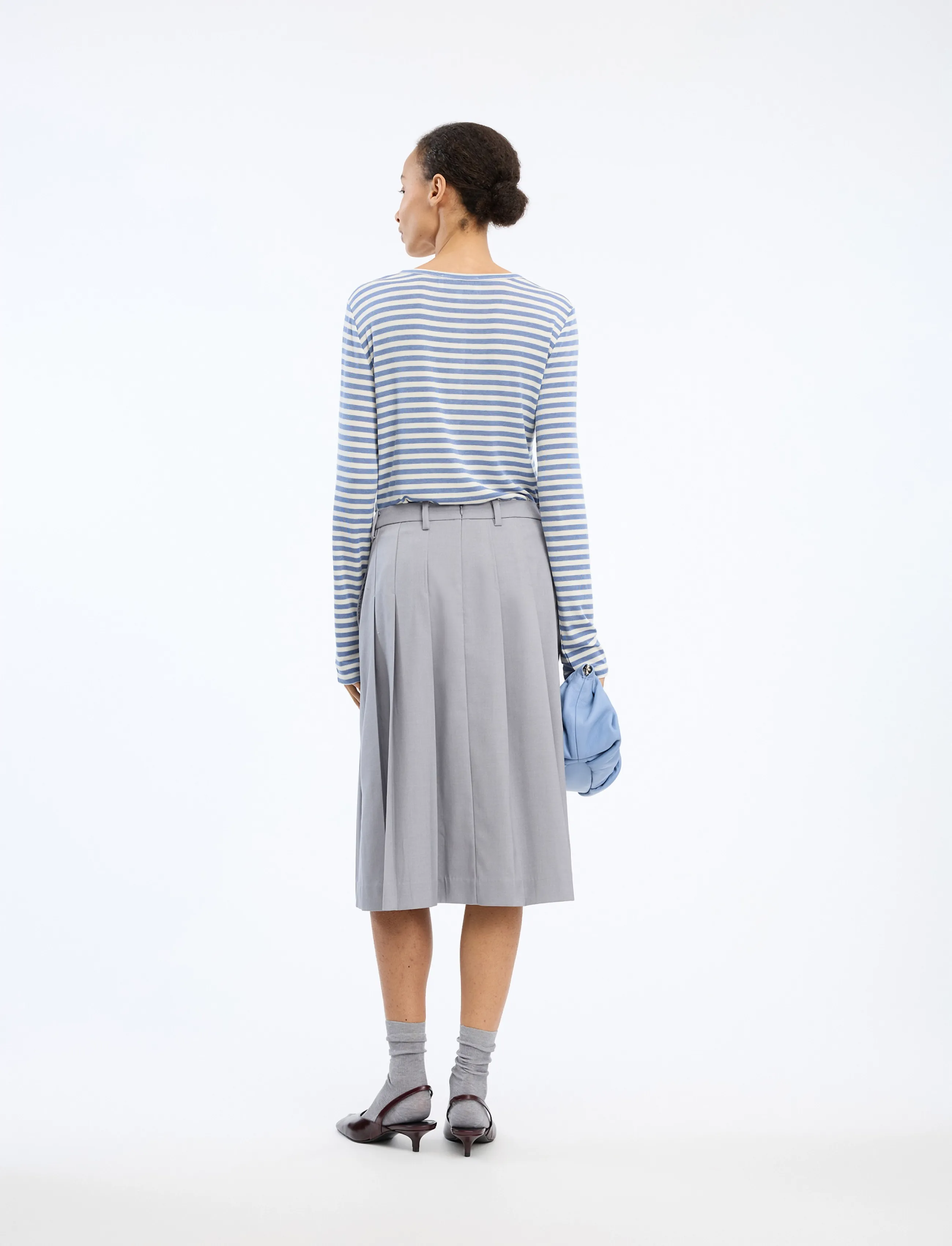 Munthe - VUZZA - long-sleeved tops - blue - 2