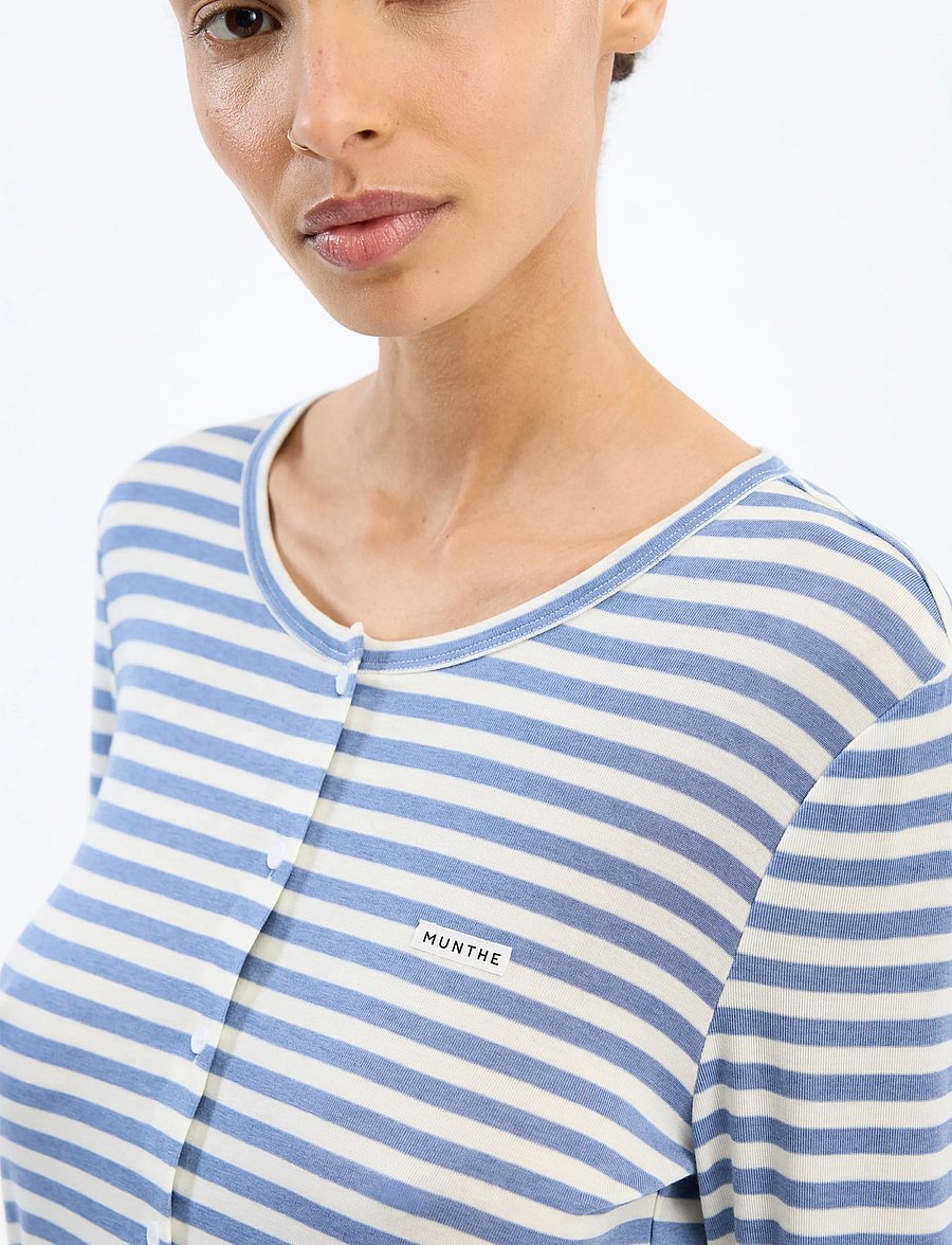 Munthe - VOELIA - langärmelige blusen - blue - 4