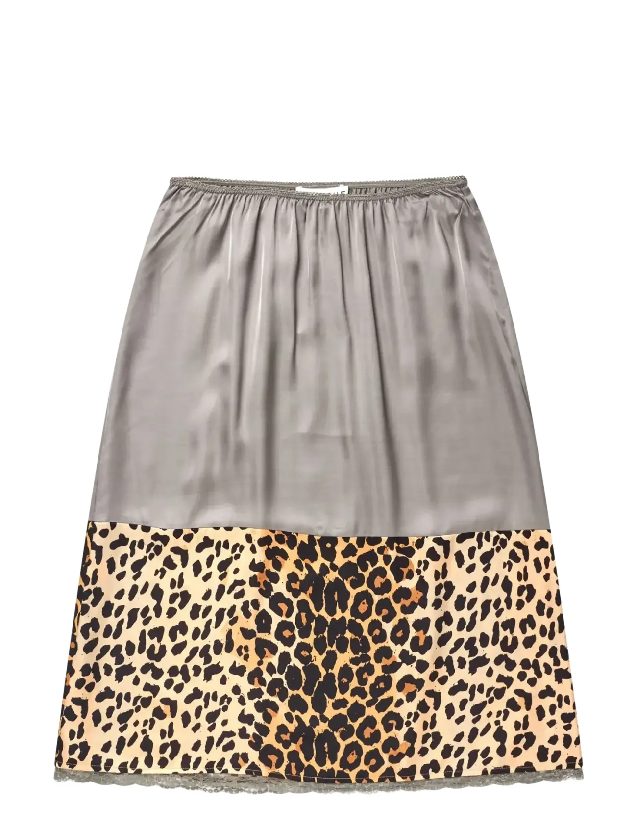 Munthe VATOSHA SLIP - Midiseelikud - PRINT ANIMAL / grey