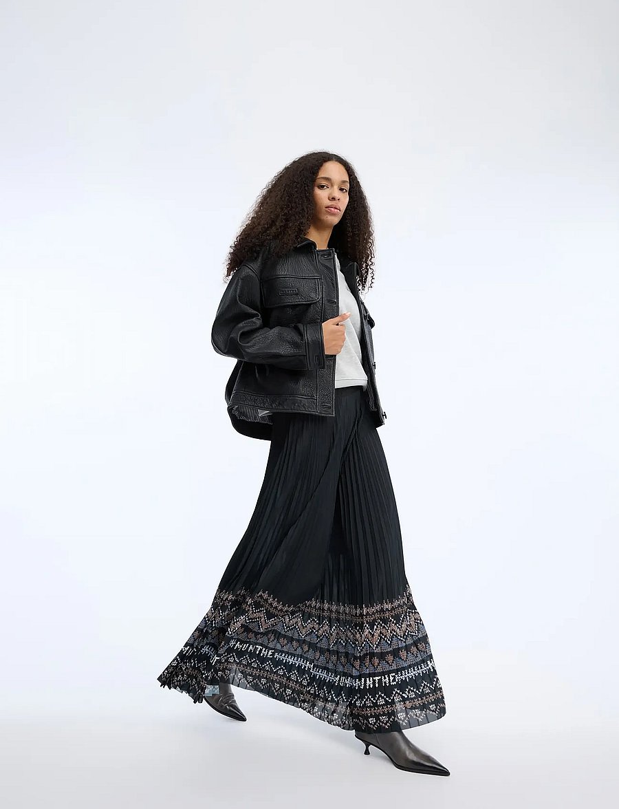 Munthe - TAULLA - klostuoti sijonai - print black - 0