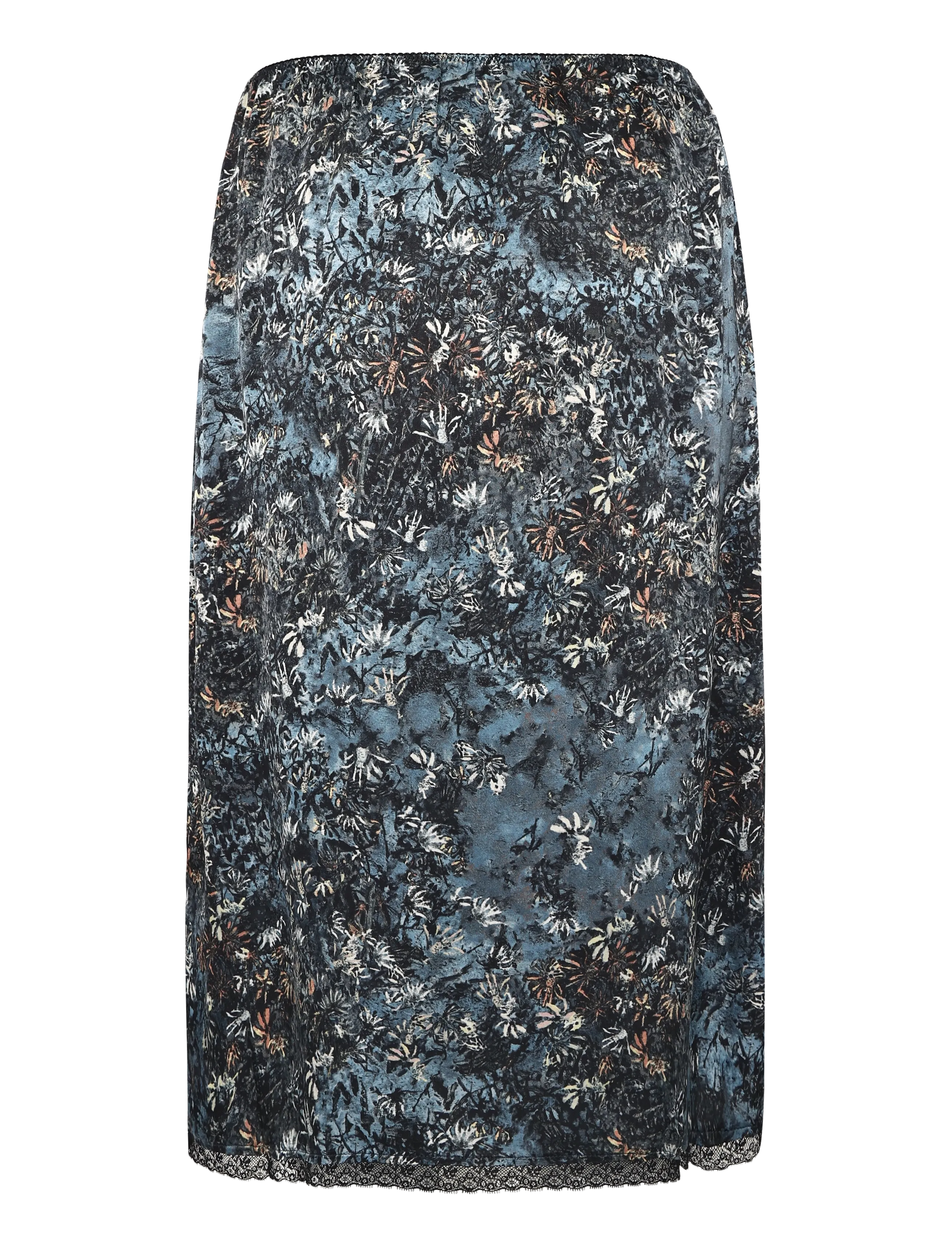 Munthe - VAIA - midi skirts - print blue - 2