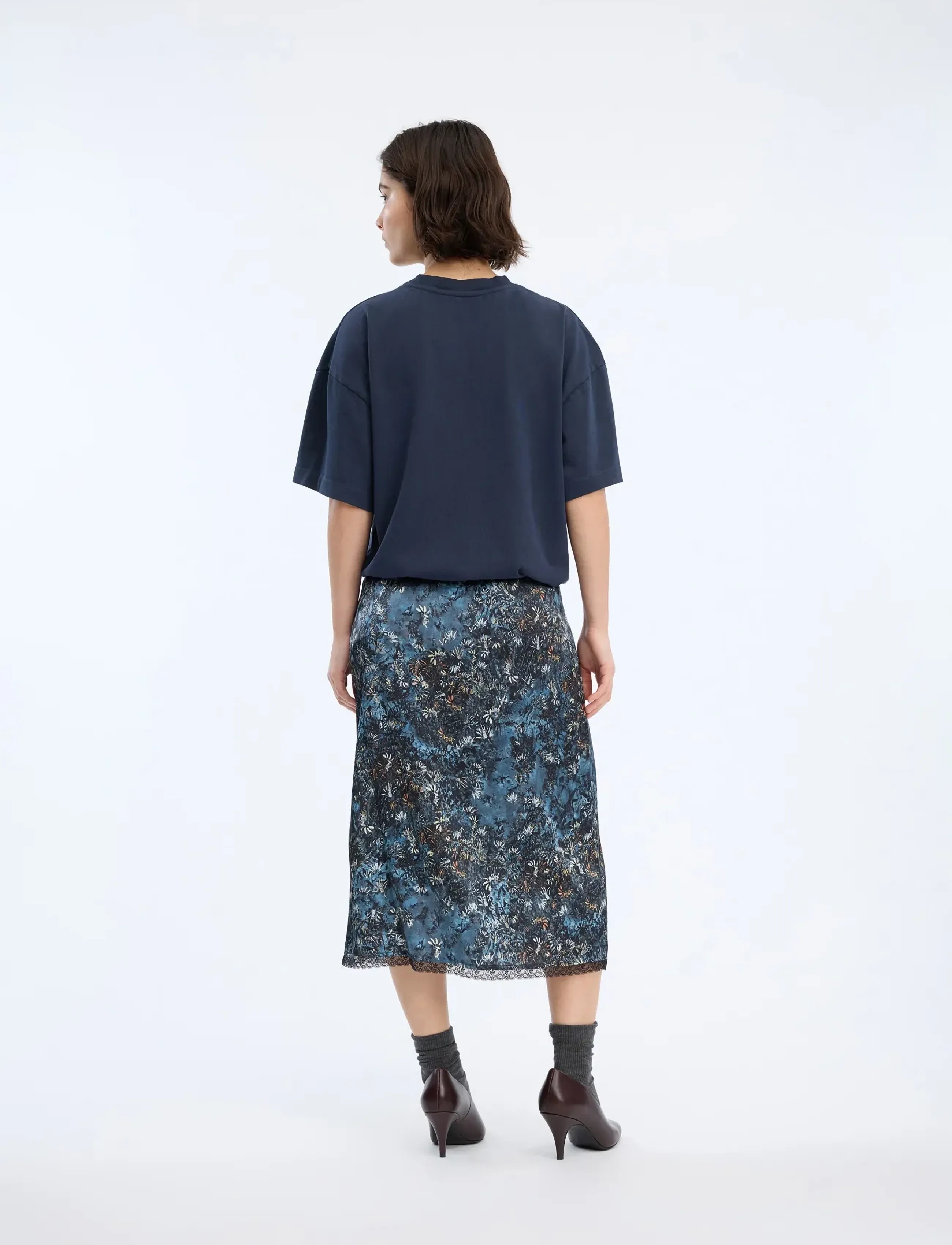 Munthe - VAIA - midi kjolar - print blue - 2