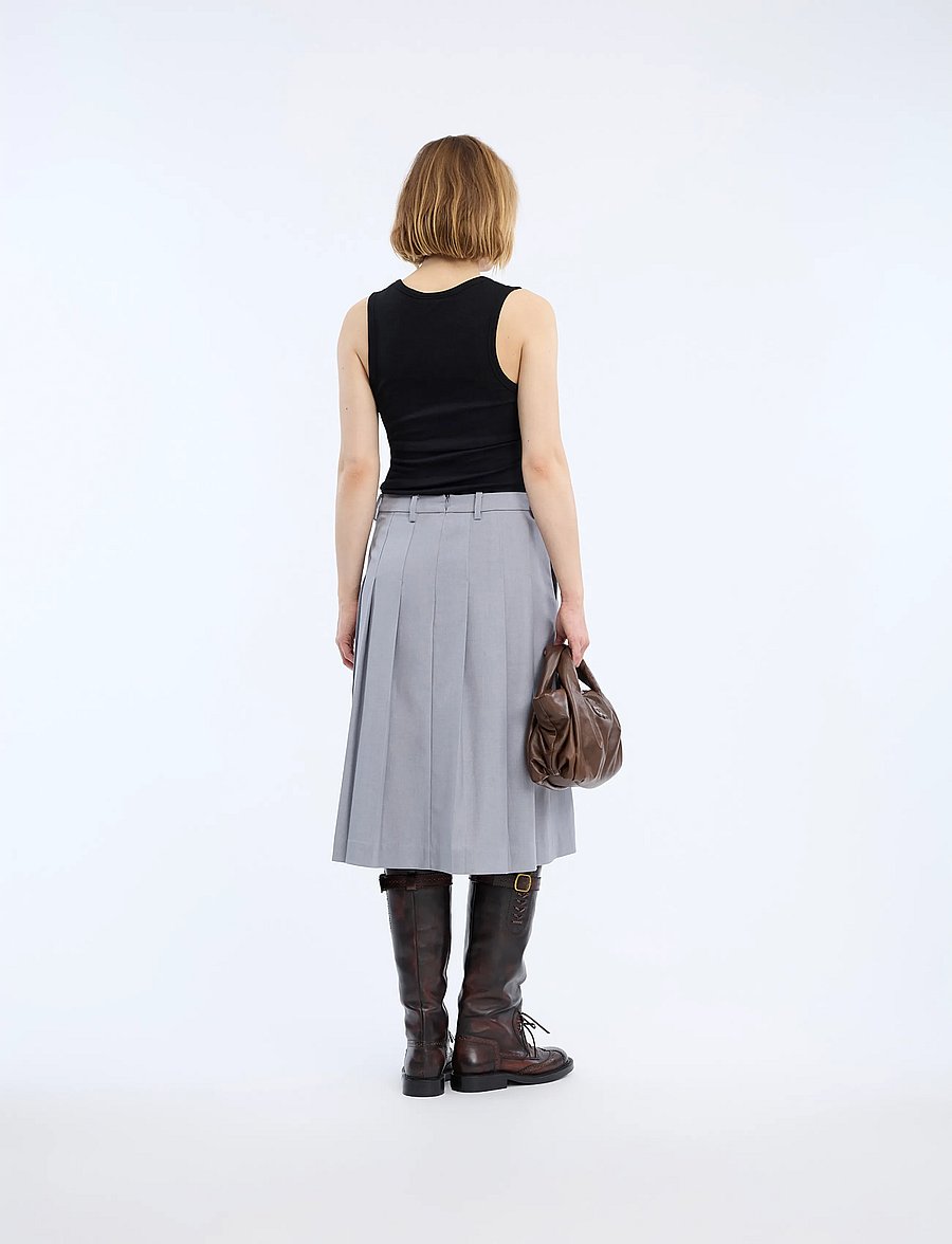Munthe - VIRONICAE - plisserade kjolar - grey - 1