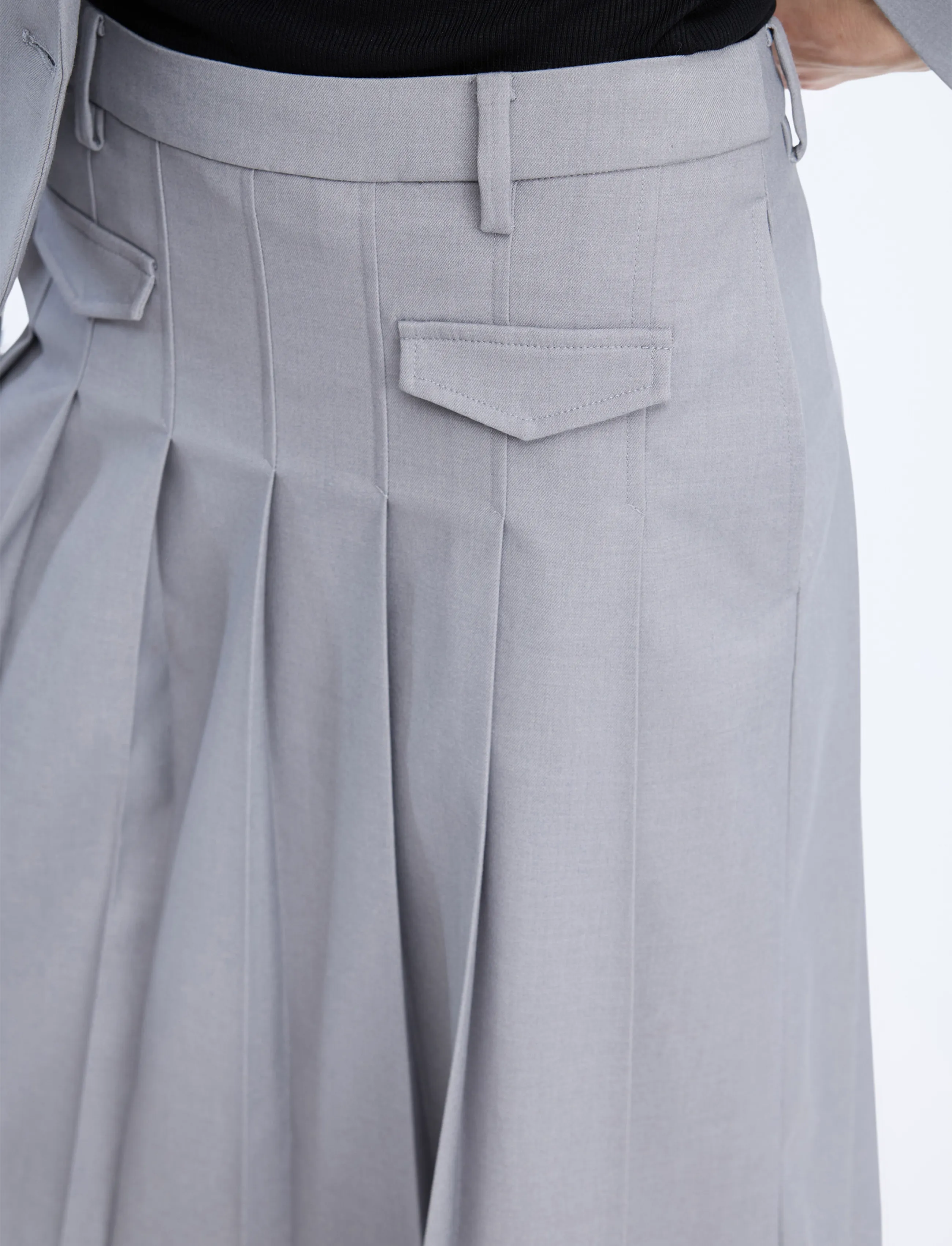 Munthe - VIRONICAE - plisserade kjolar - grey - 2
