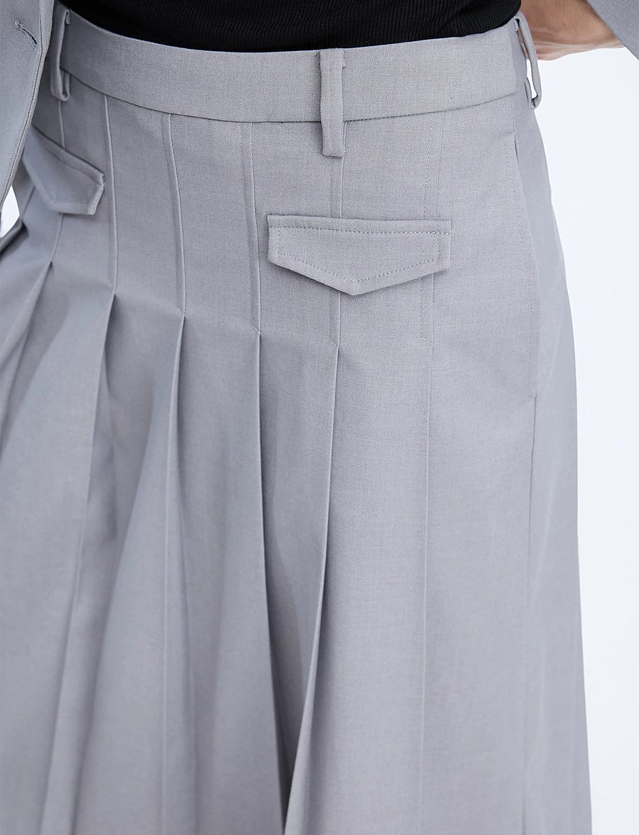 Munthe - VIRONICAE - plisserade kjolar - grey - 2