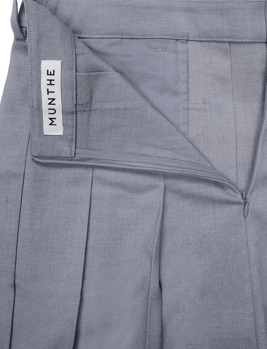 Munthe - VIRONICAE - pleated skirts - grey - 4