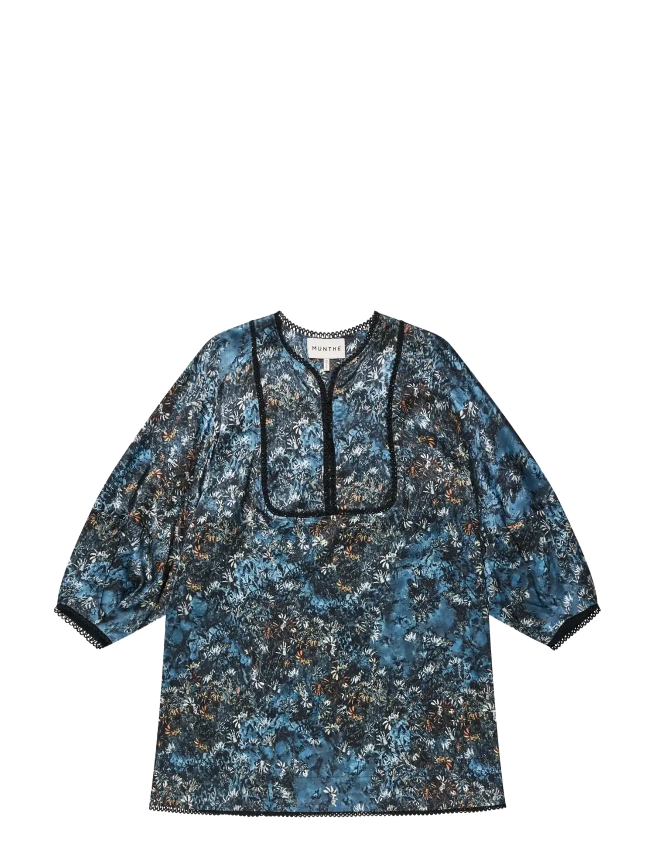 Munthe - VRISTUNA - korta klänningar - print blue - 1