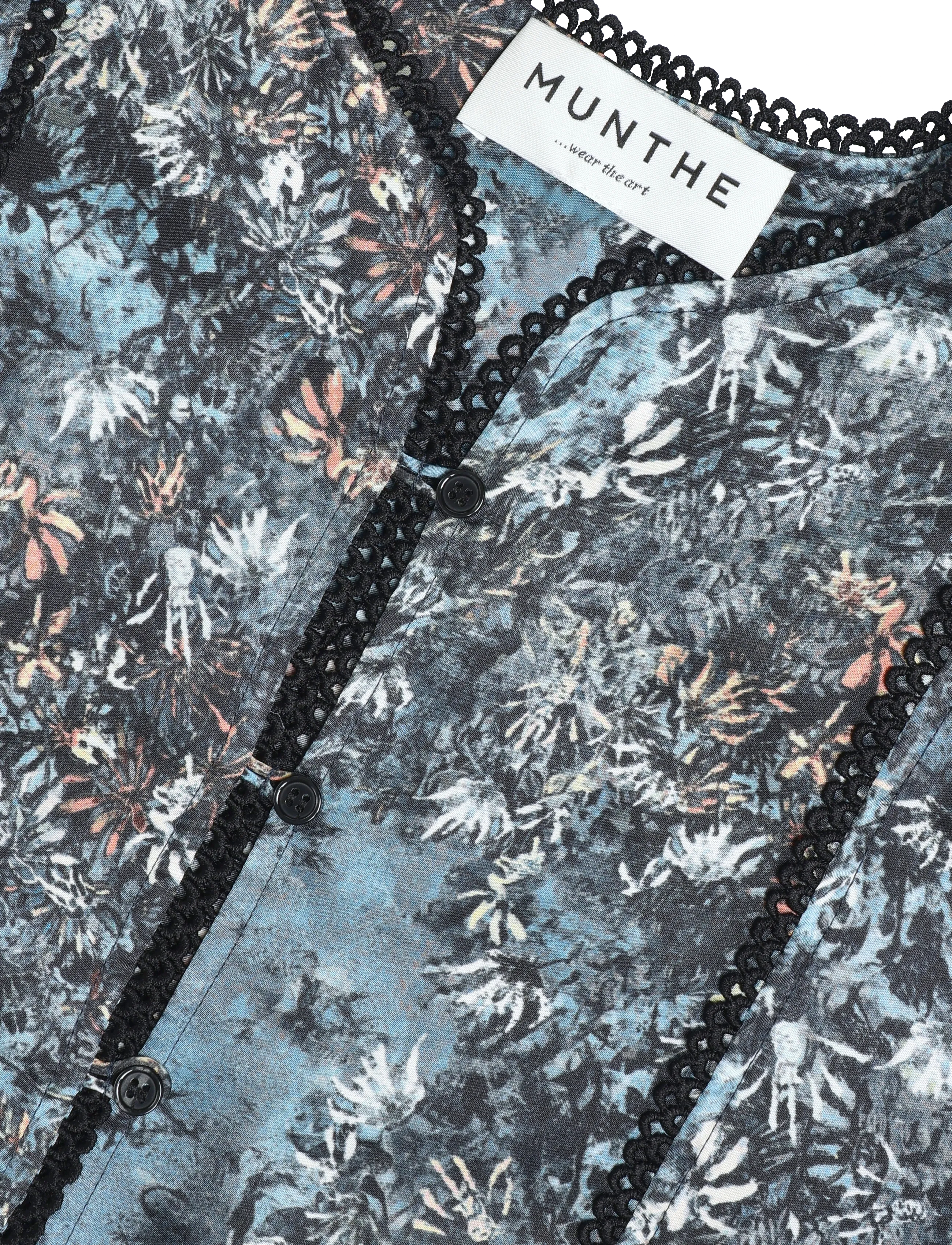 Munthe - VRISTUNA - korte kjoler - print blue - 5