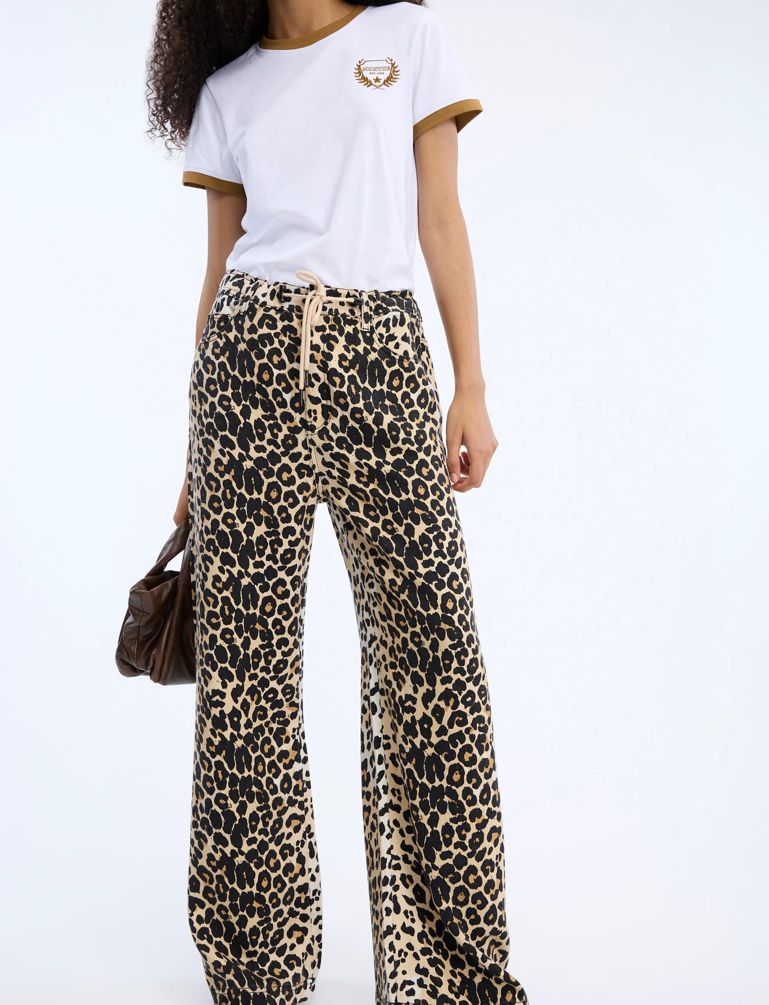 Munthe - OBEY - hosen mit weitem bein - print animal - 4