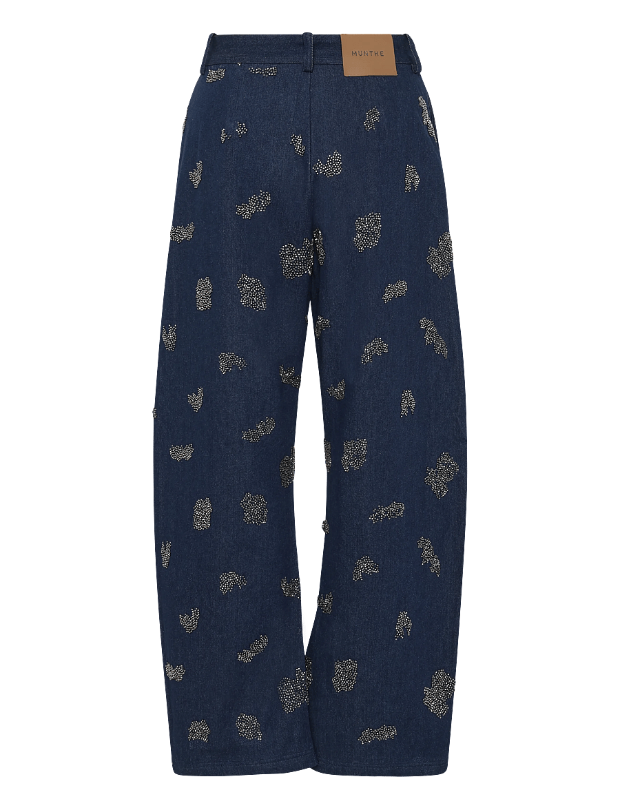 Munthe - VASLER - sirged teksad - navy - 2