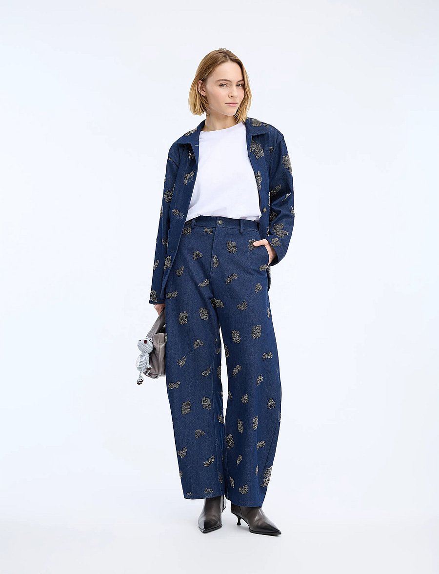 Munthe - VASLER - sirged teksad - navy - 0