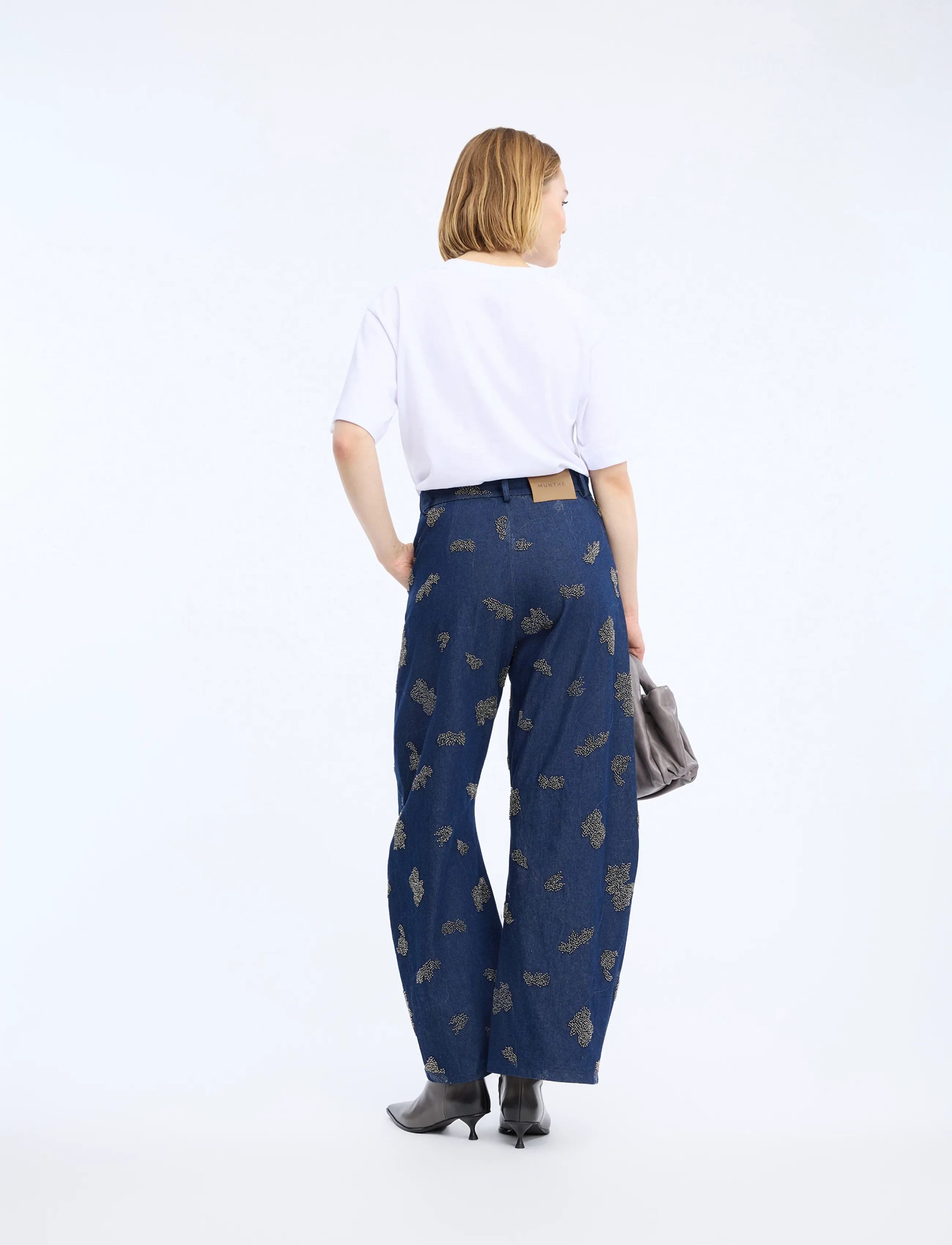Munthe - VASLER - sirged teksad - navy - 3