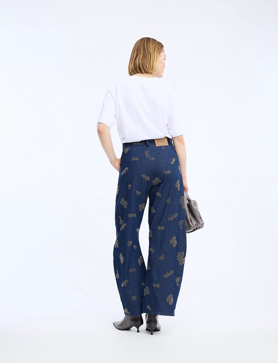 Munthe - VASLER - sirged teksad - navy - 3