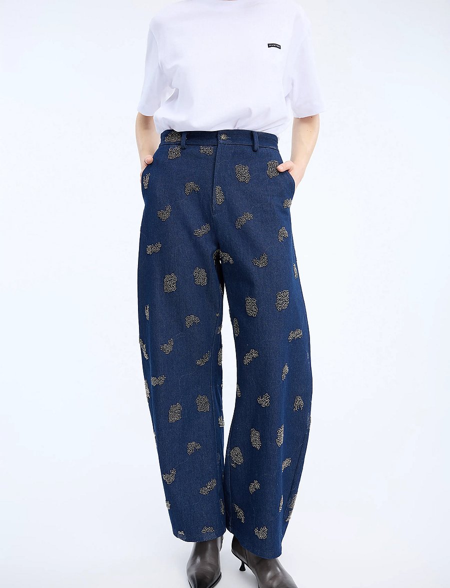 Munthe - VASLER - sirged teksad - navy - 4