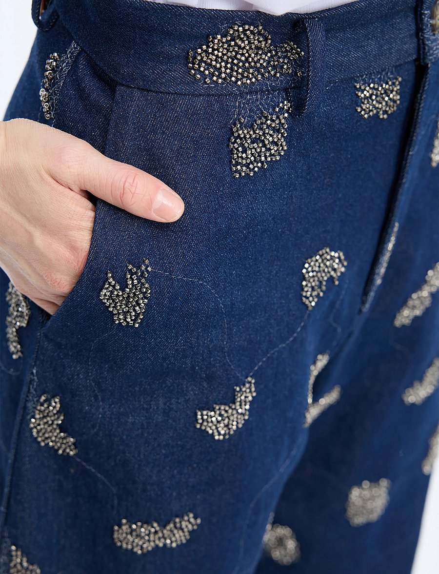 Munthe - VASLER - sirged teksad - navy - 5