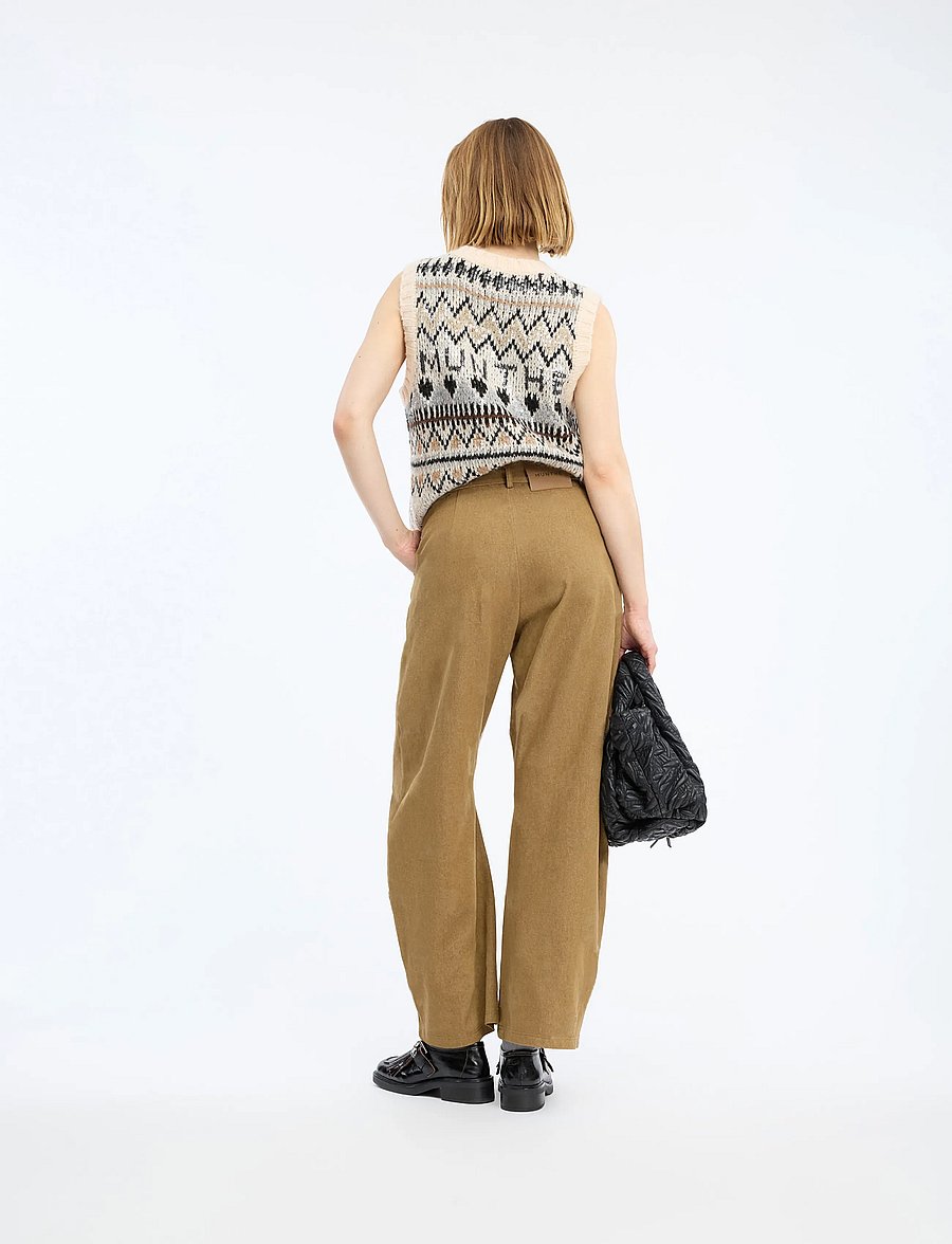 Munthe - VUZLER - hose mit geradem bein - nature - 3