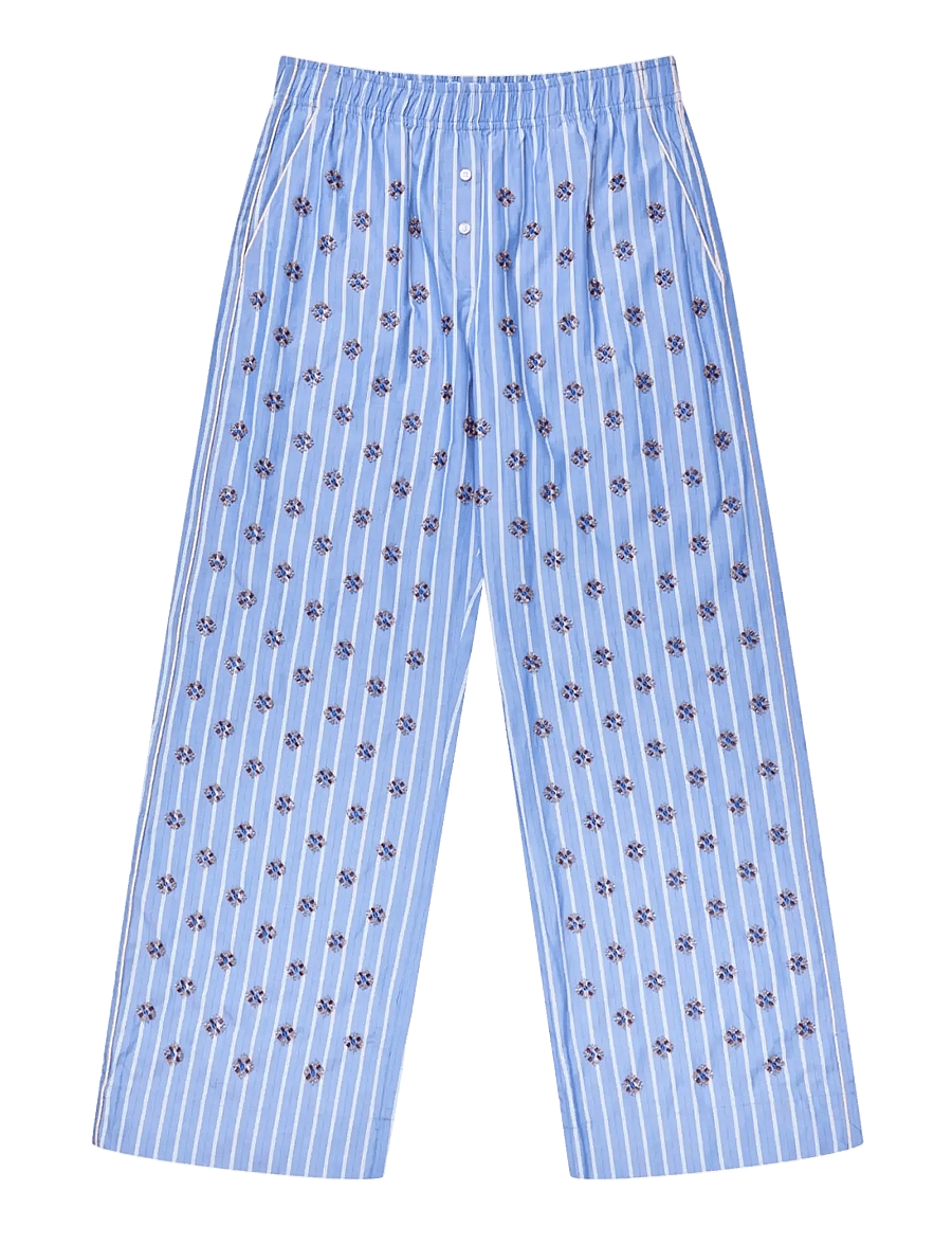 Munthe - VIOLOGEN - bikses ar taisnām starām - blue - 1
