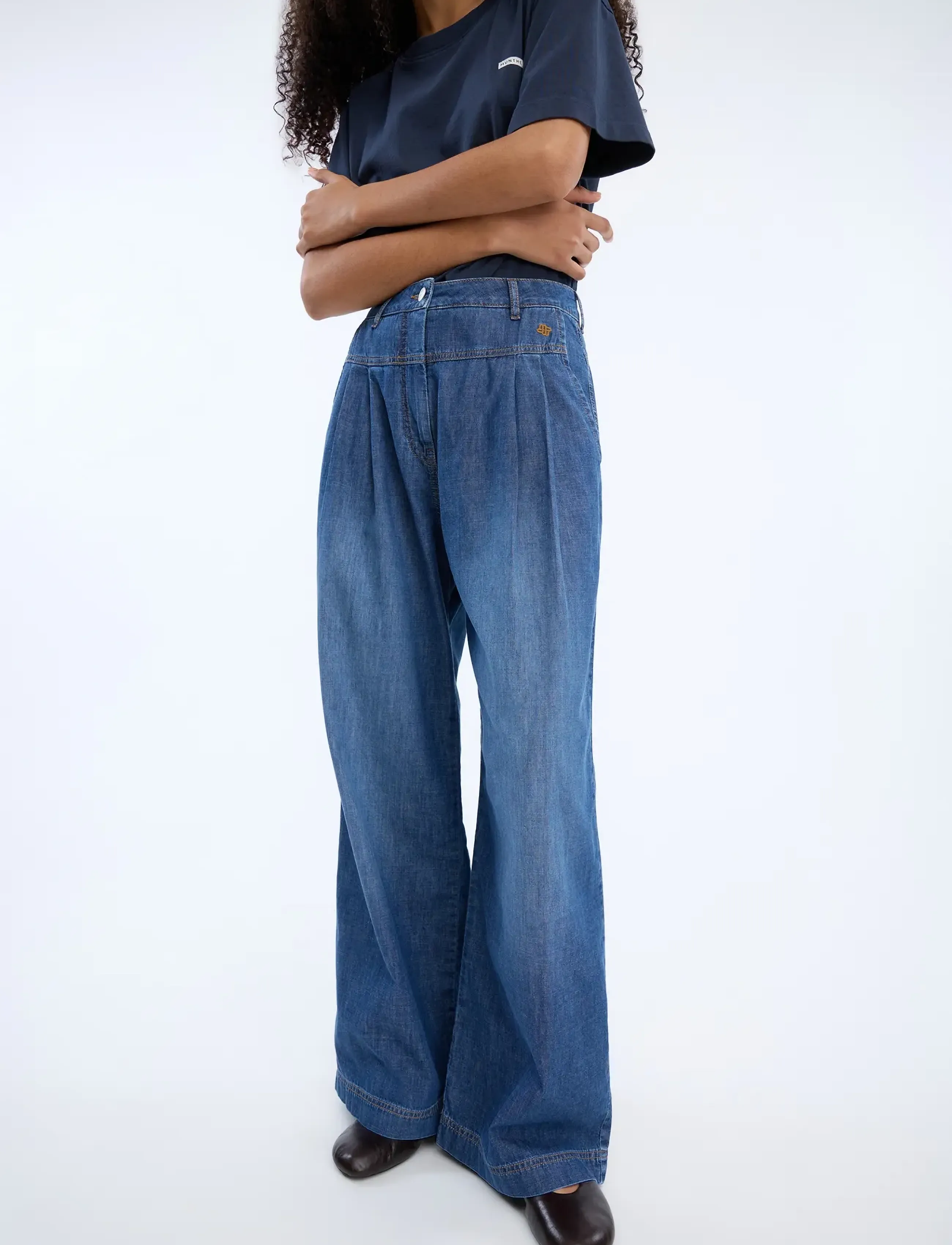 Munthe Vulmie, 38, Jeans, Blau - Wide, Frauen