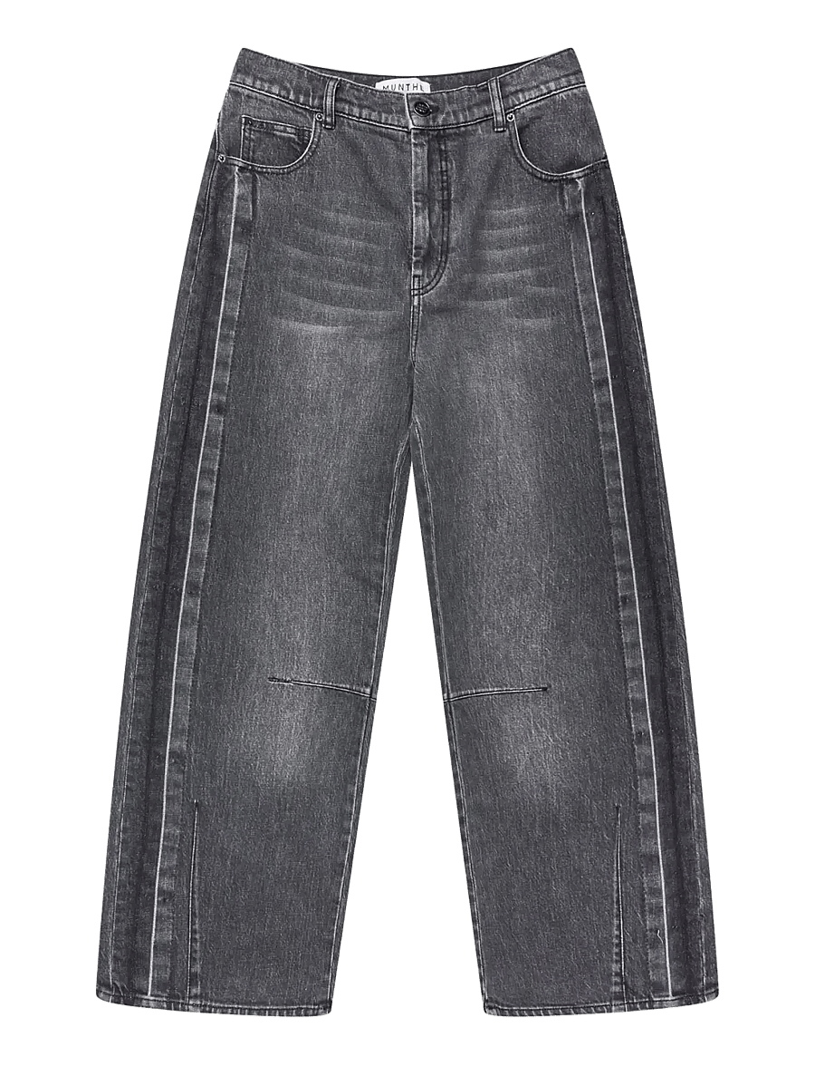 Munthe - BOHDI - straight jeans - black - 1