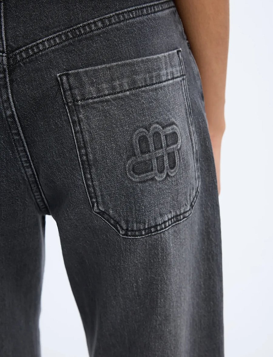 Munthe - BOHDI - straight jeans - black - 2