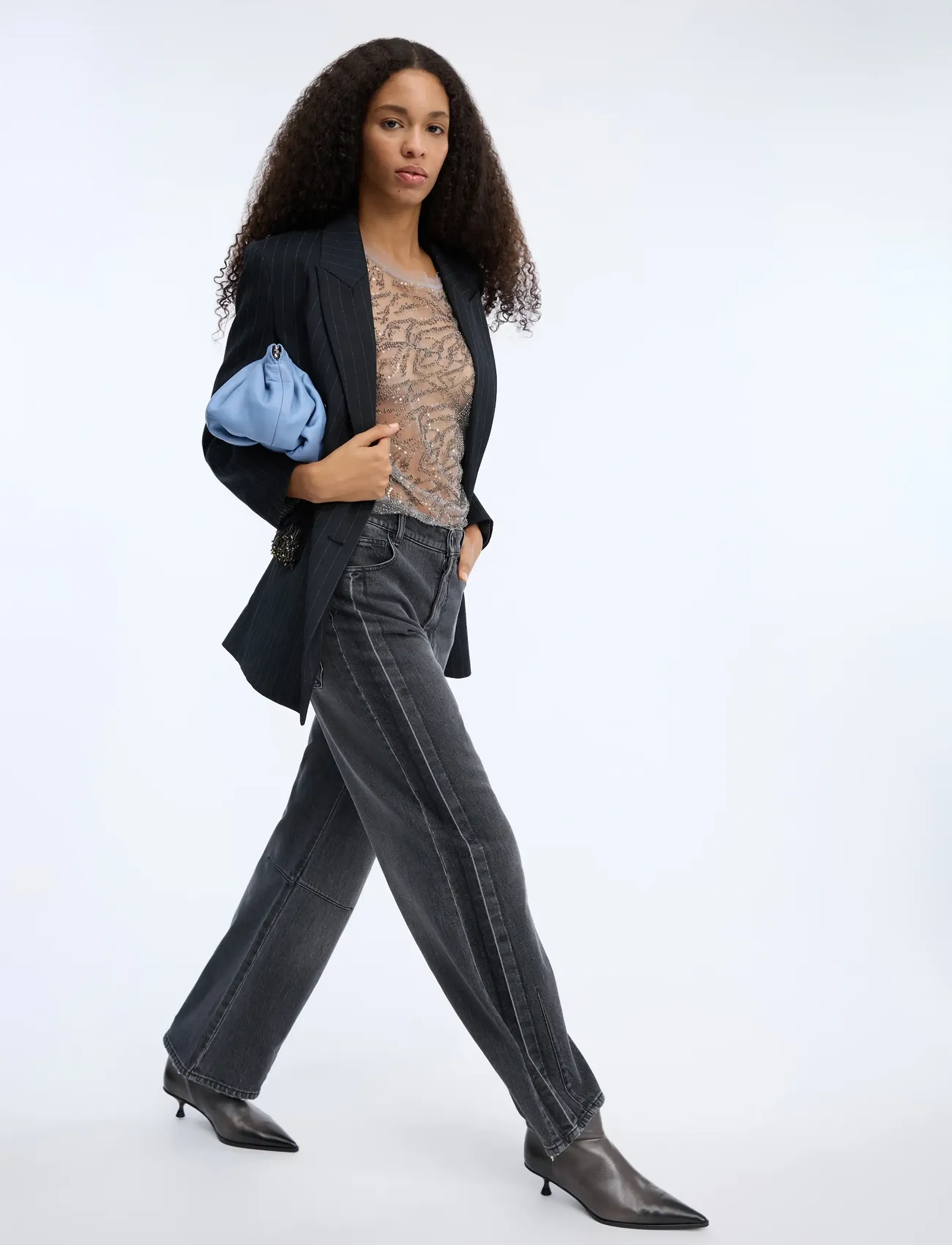 Munthe - BOHDI - straight jeans - black - 4