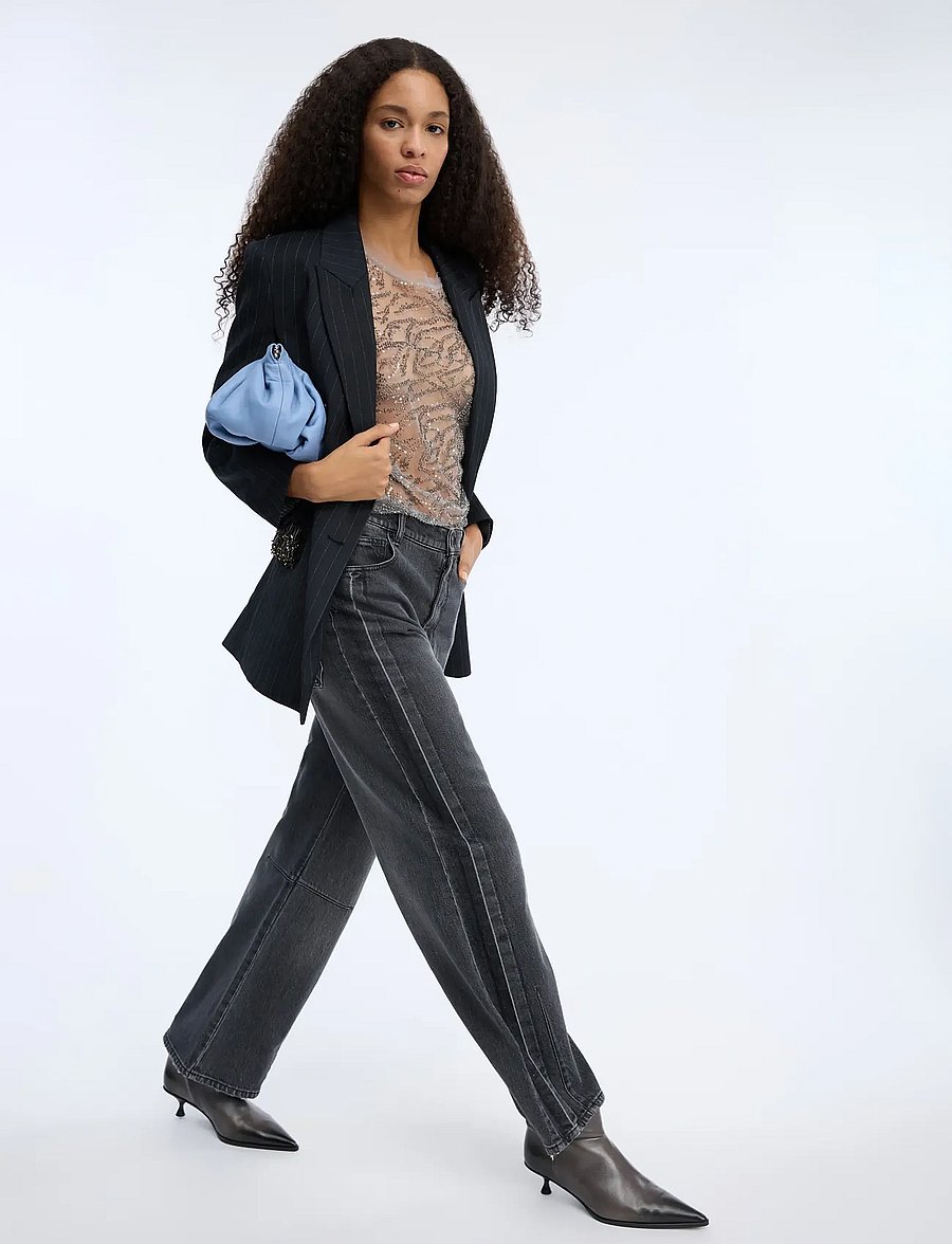 Munthe - BOHDI - straight jeans - black - 4