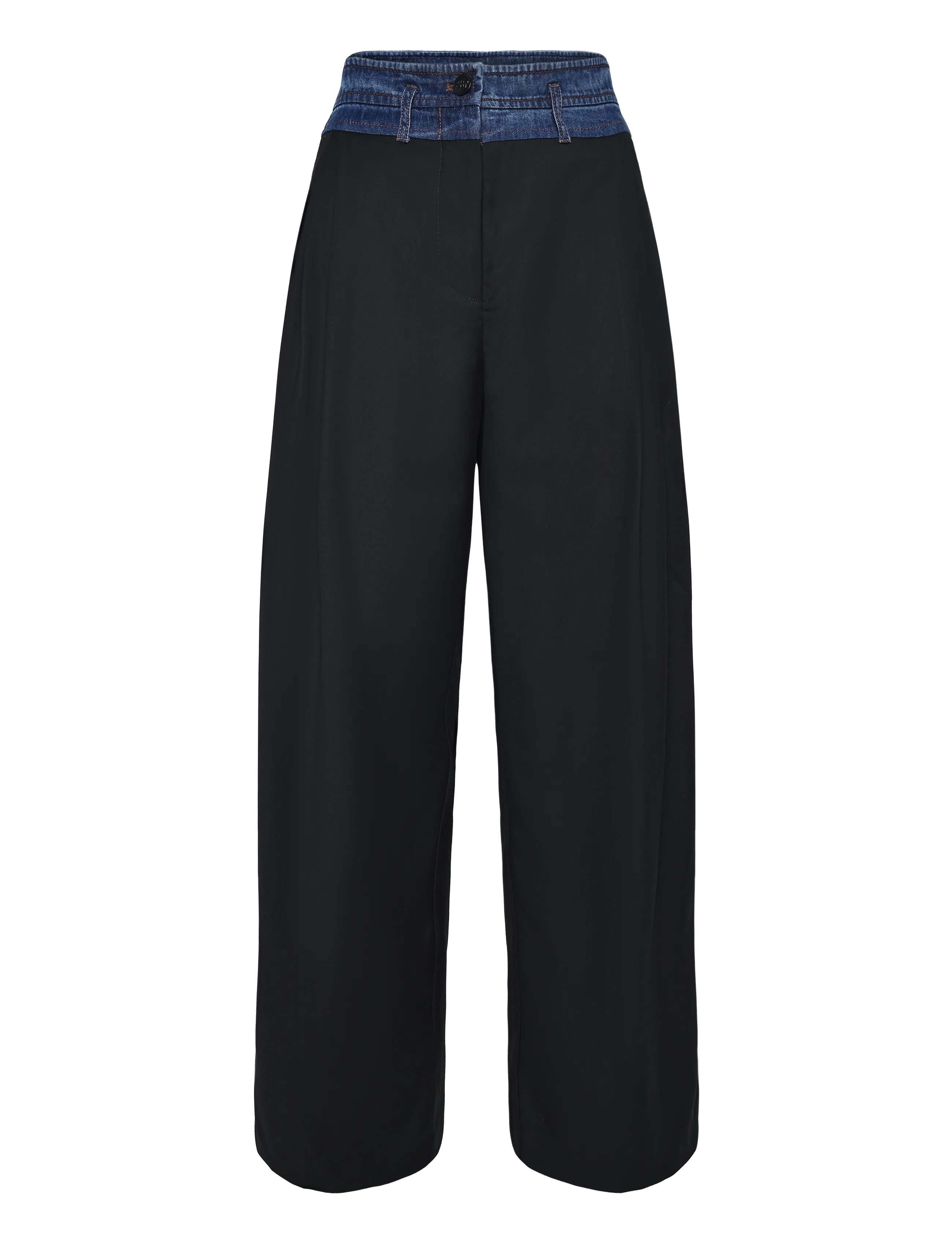 Munthe - NORMAY - laia säärega püksid - black - 1