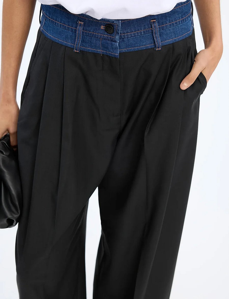Munthe - NORMAY - vida byxor - black - 4