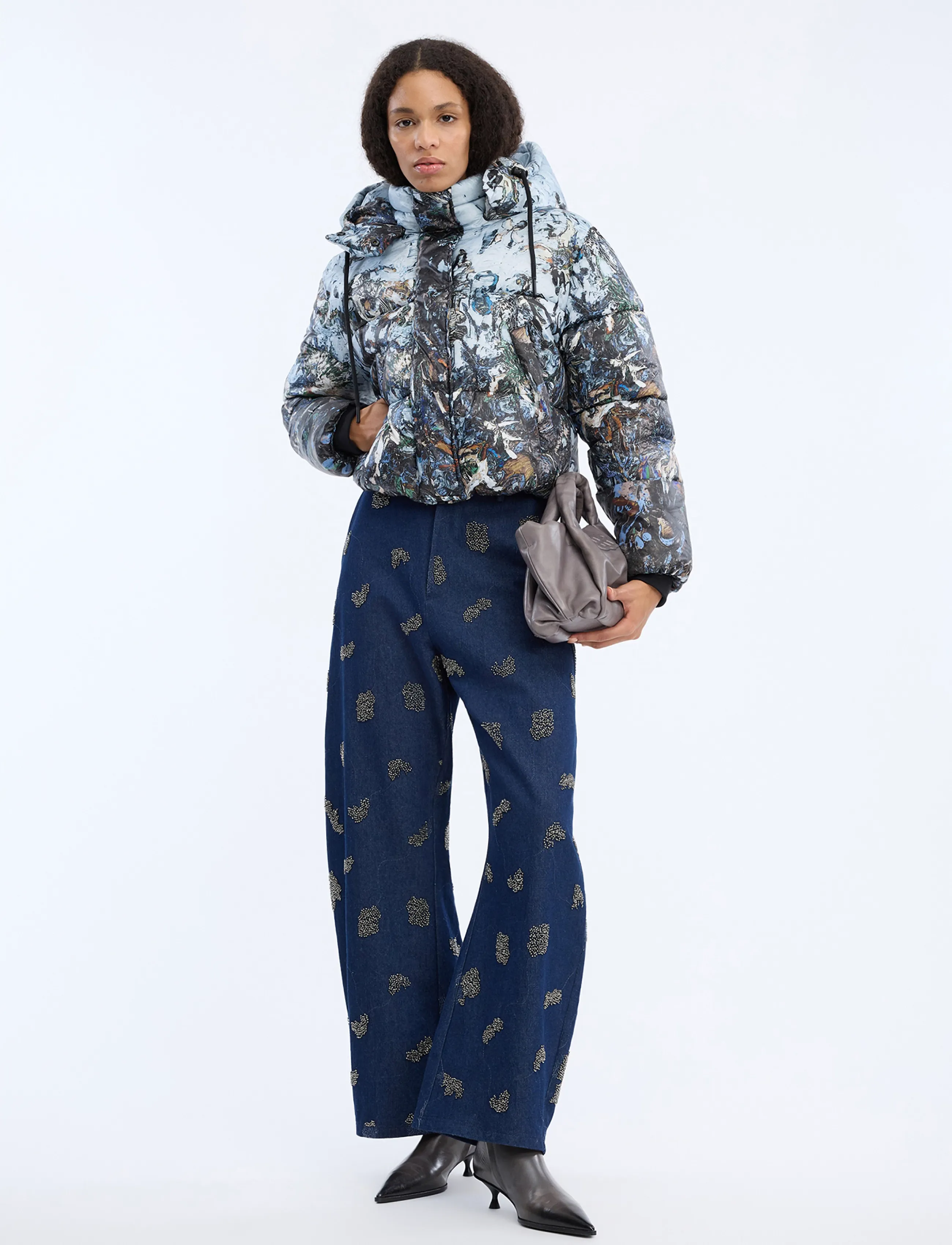Munthe VUBA - Winter jackets - PRINT GREY / grey